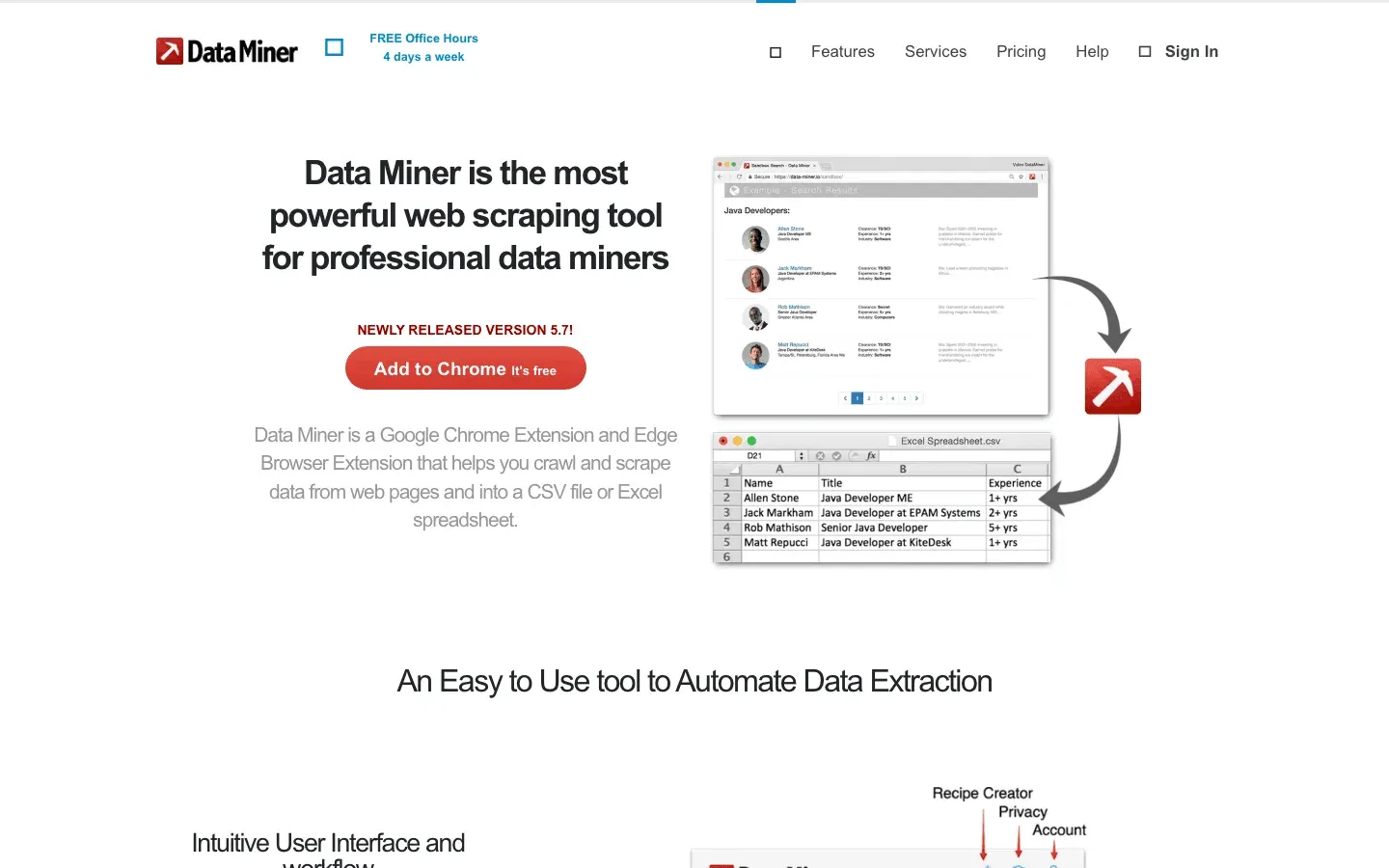 data miner homepage
