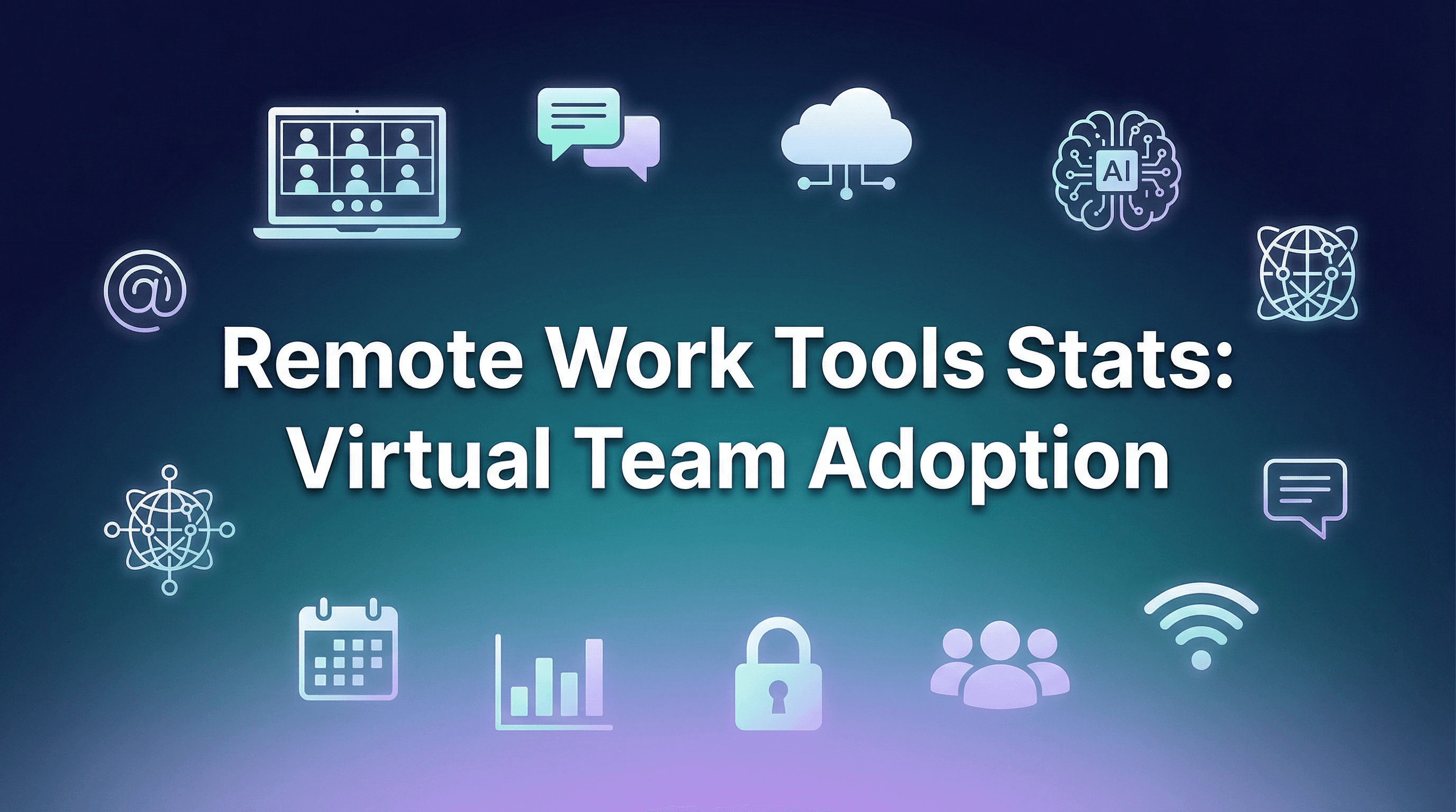 נתוני כלי עבודה מרחוק: אימוץ צוותים וירטואליים ב-2026