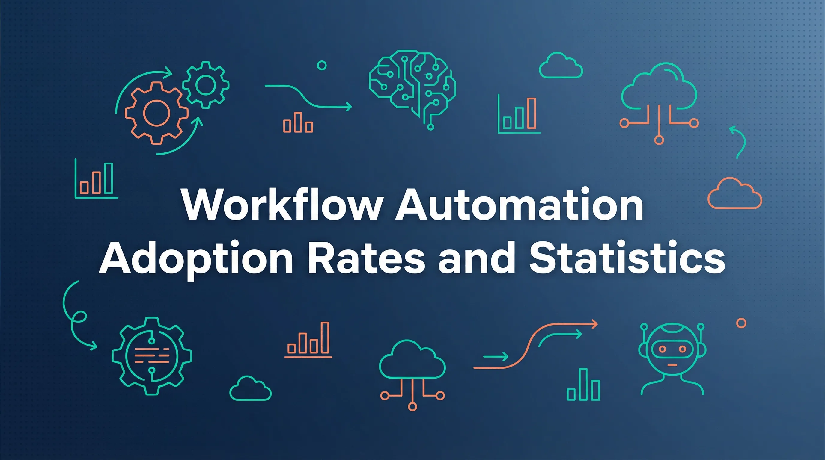 שיעורי האימוץ והנתונים הסטטיסטיים של אוטומציית תהליכי עבודה ב-2026