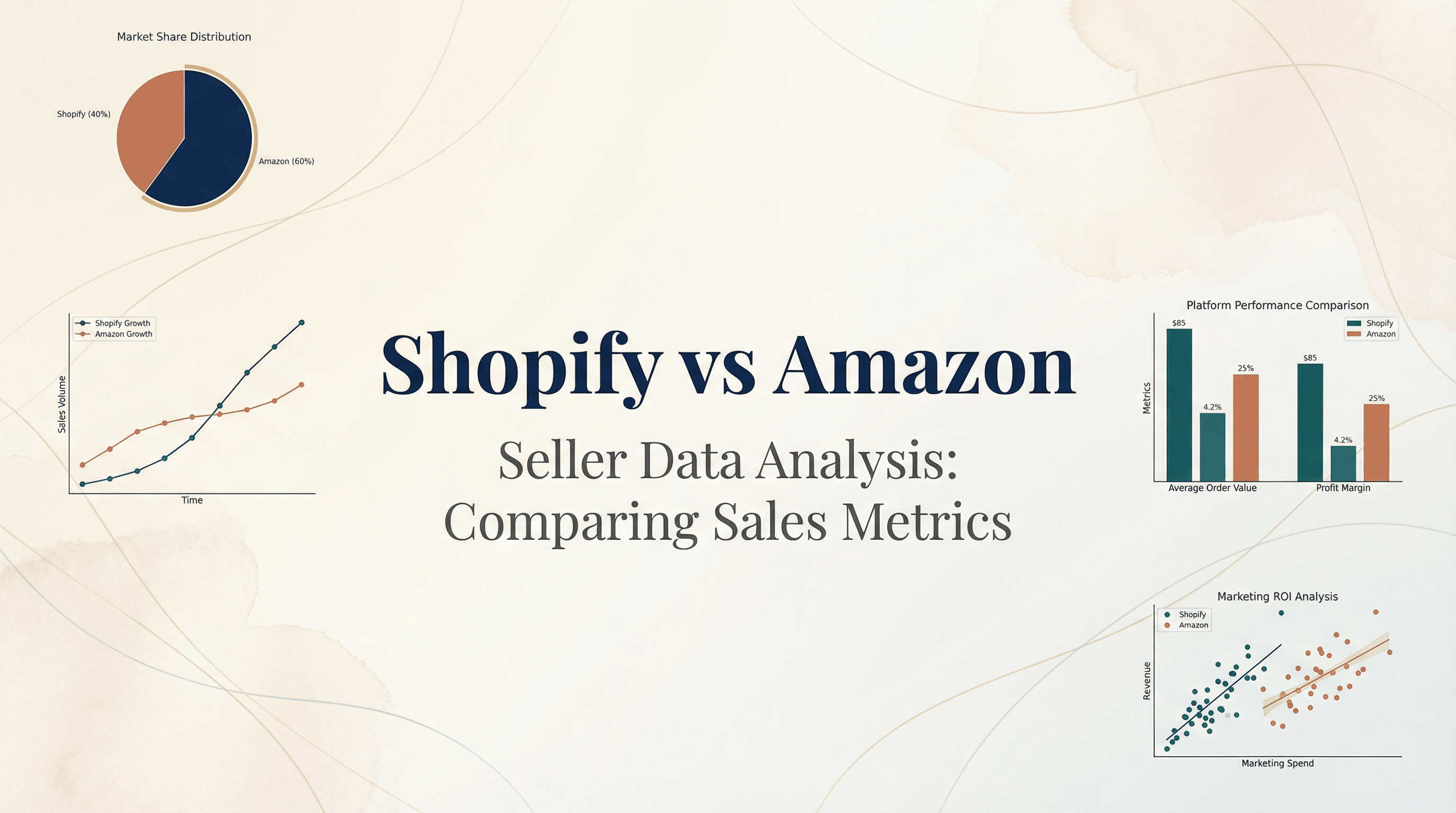Shopify vs. Amazon Seller Data Analyse: Salgsmålinger
