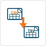 CSV to TSV converter