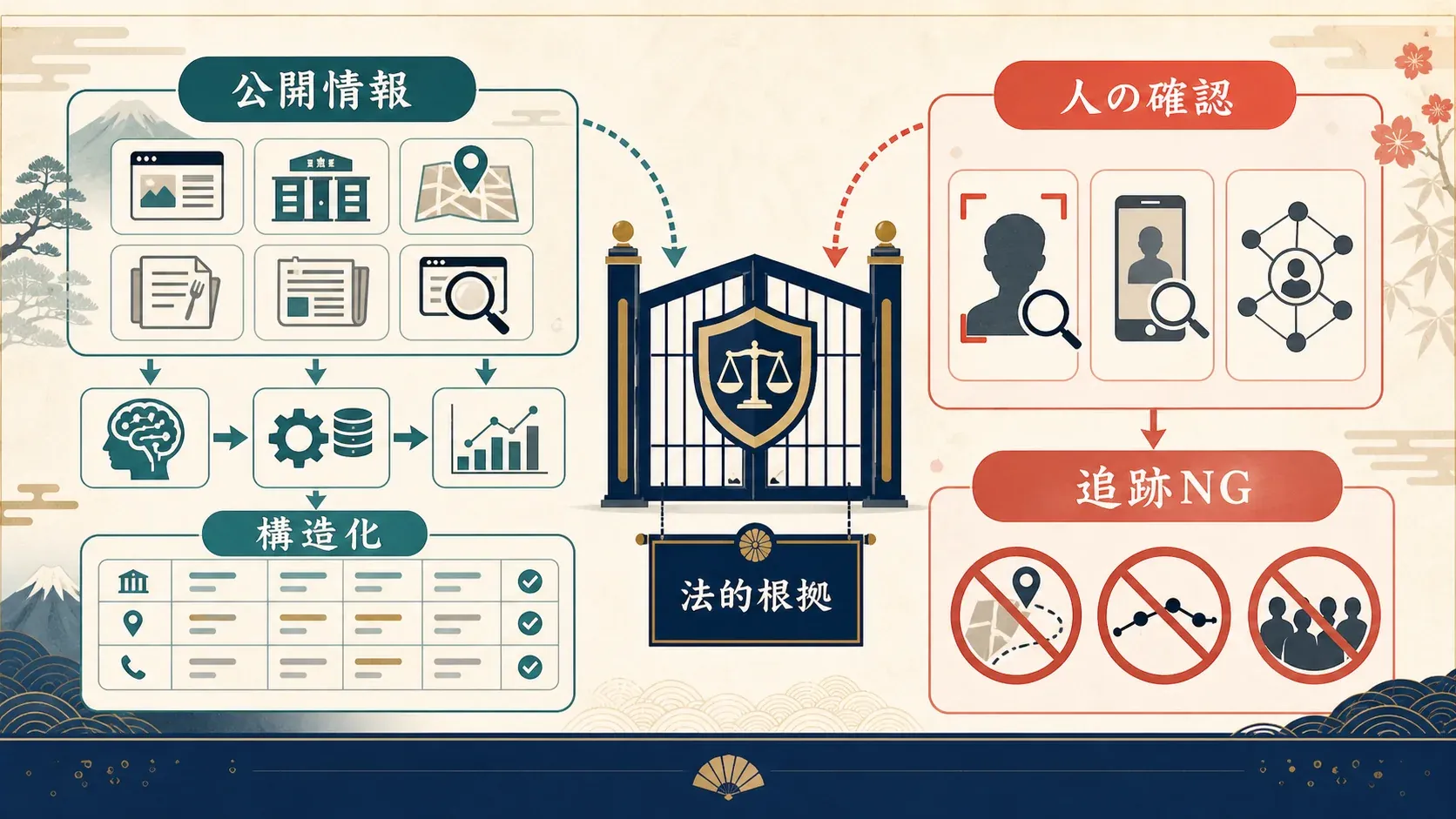 公開情報の構造化と追跡NGの境界線
