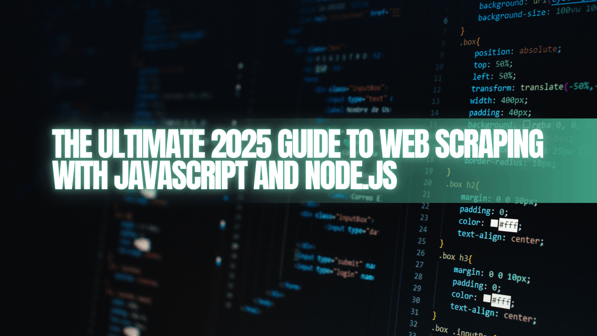 JavaScript와 Node.js로 웹 스크래핑 완벽 가이드