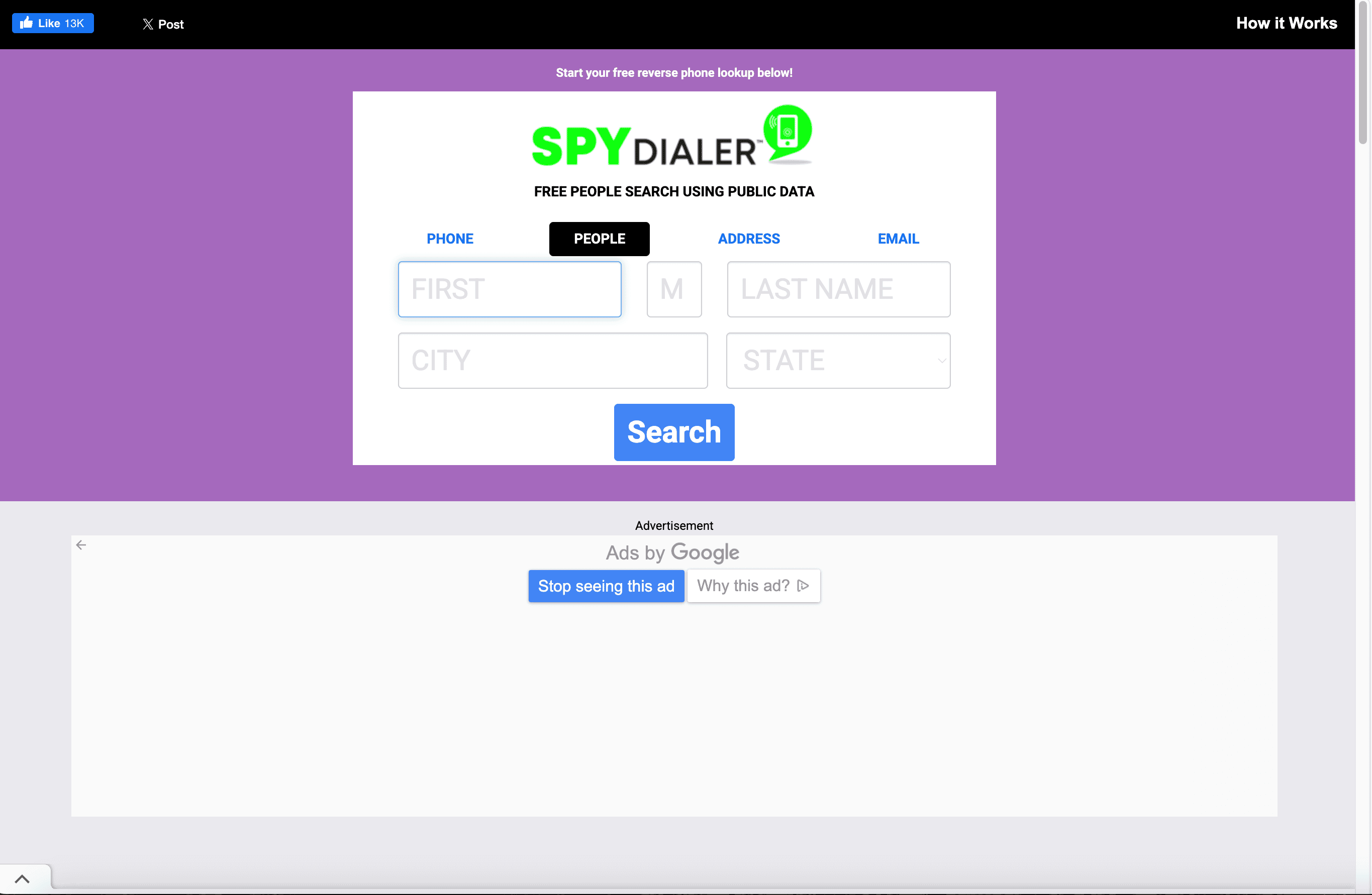 Spy Dialer Screenshot
