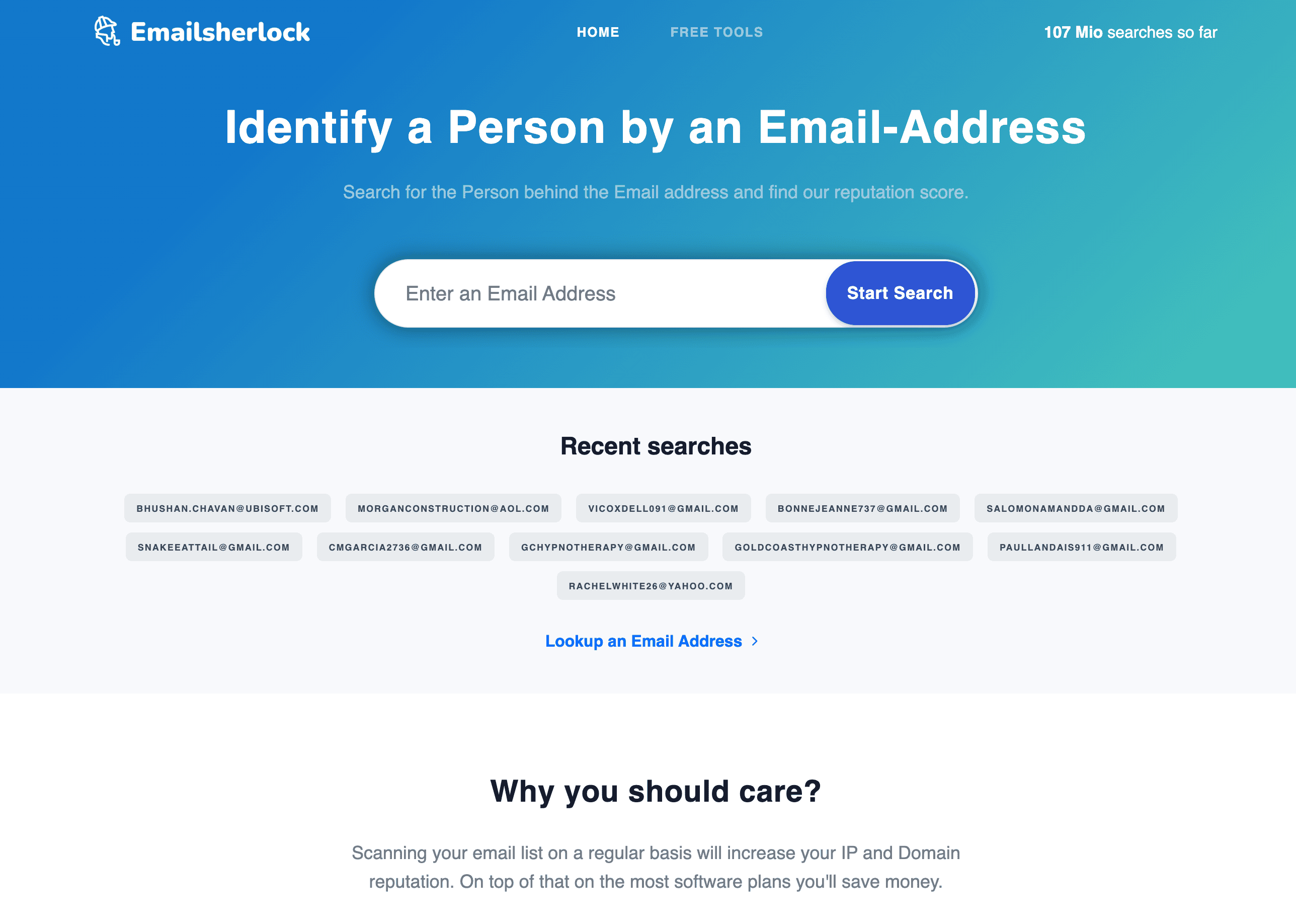 EmailSherlock Screenshot