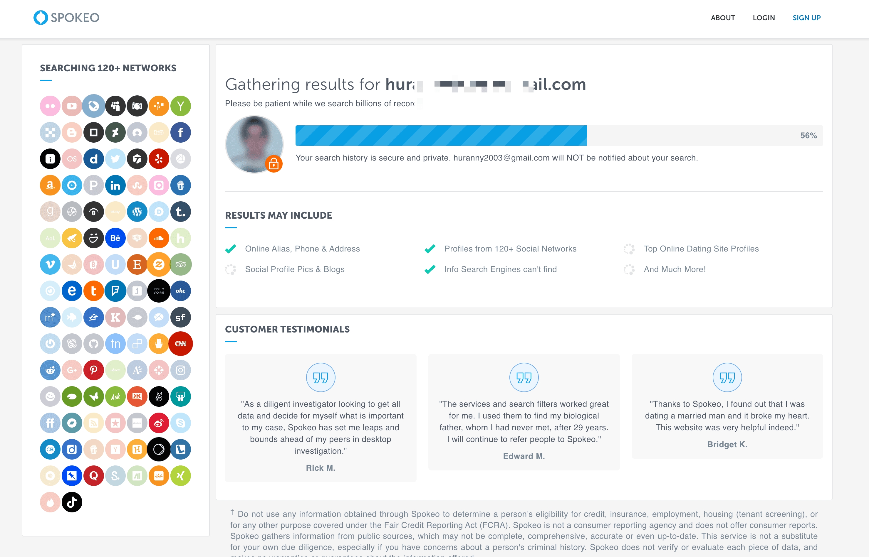 People Profile Details Screenshot
