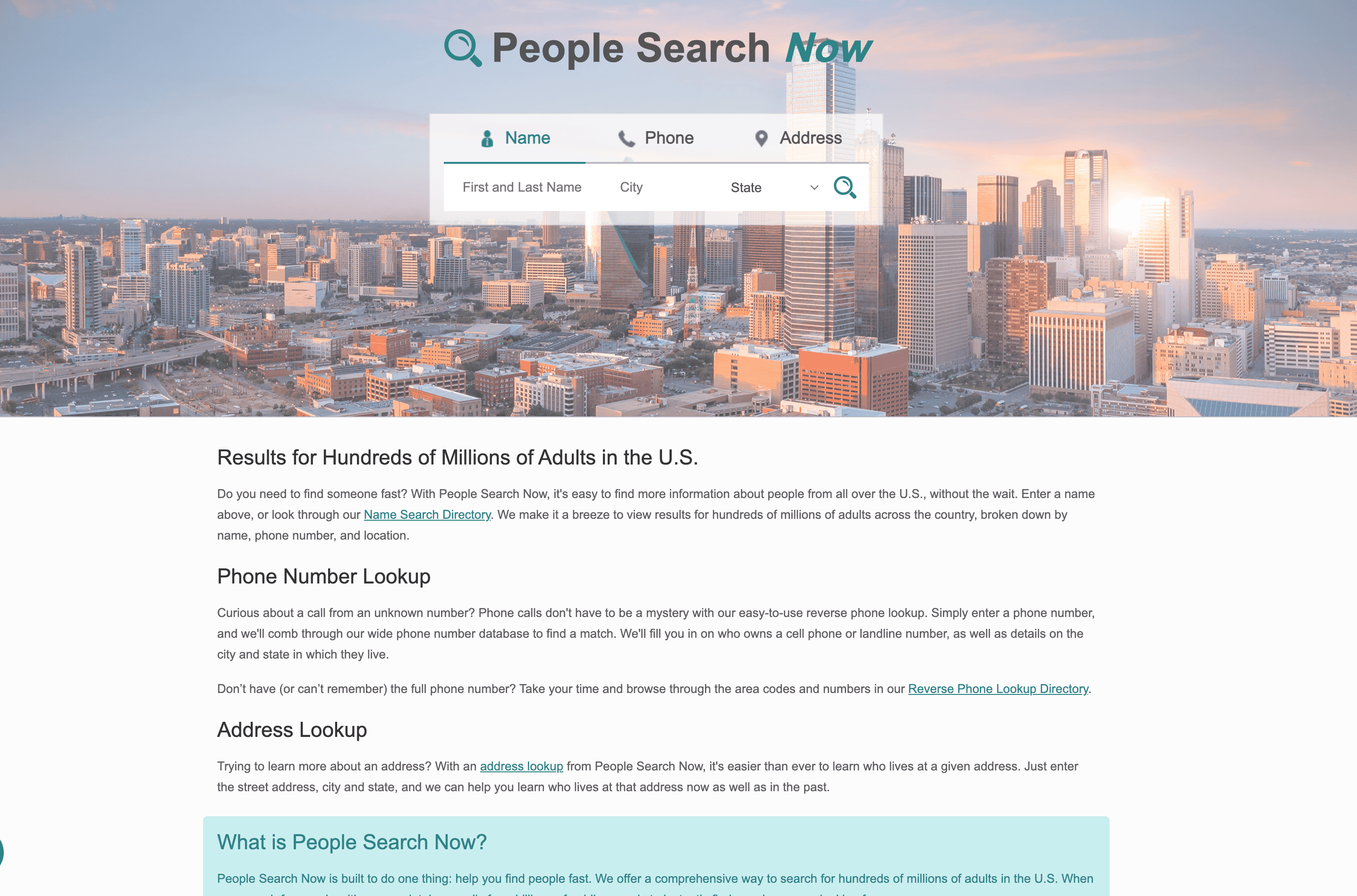 People Search Now 截圖