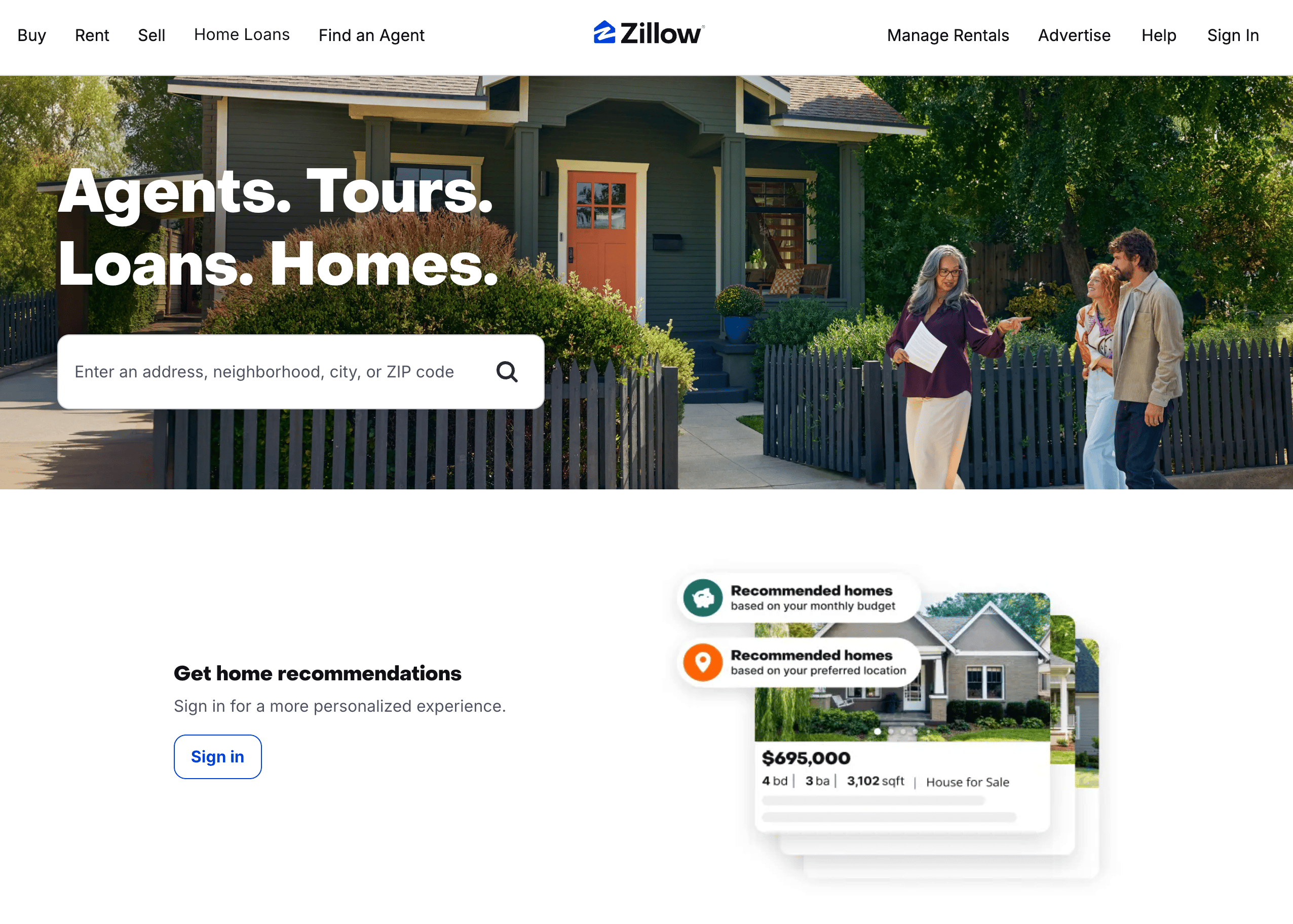Zillow Screenshot