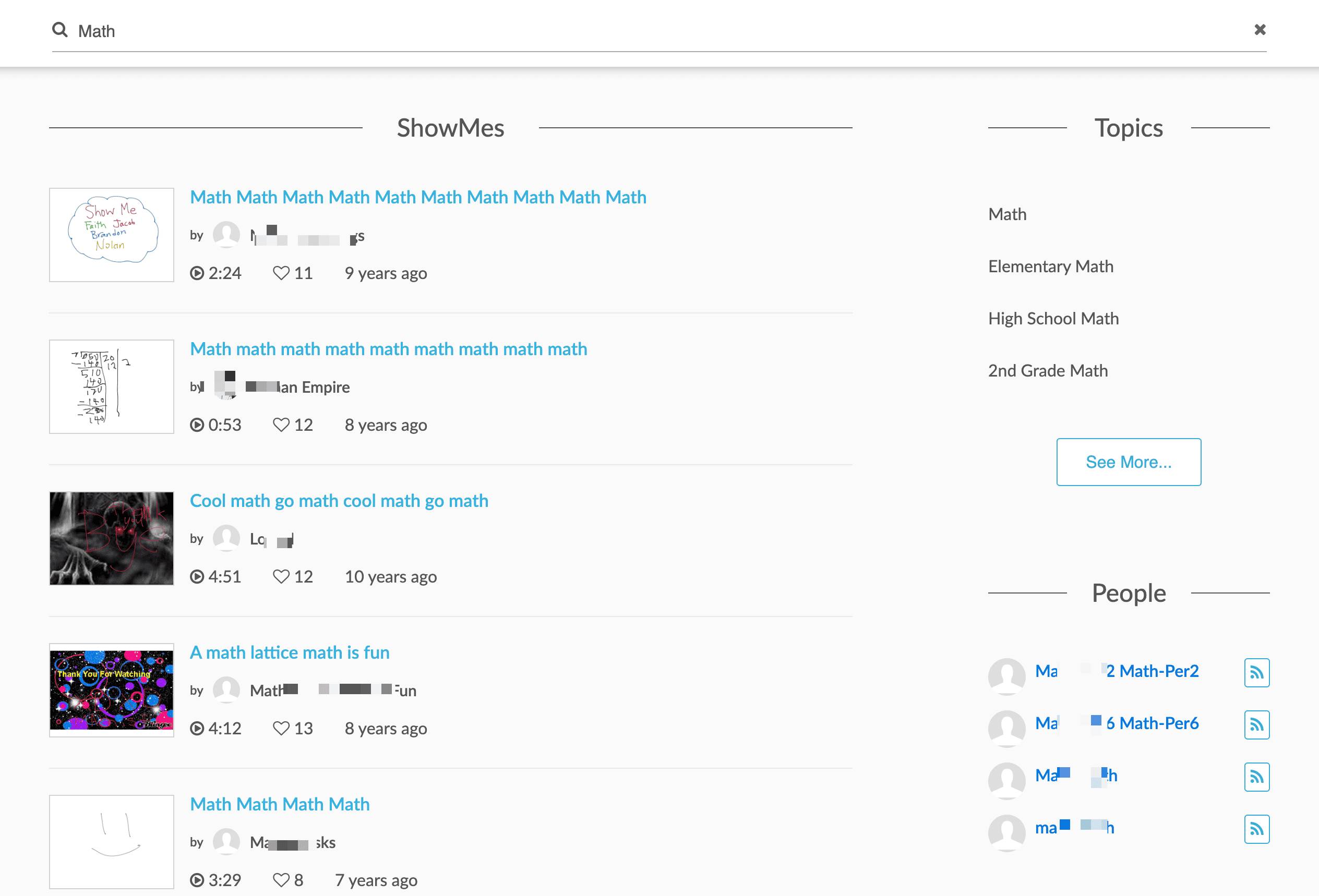 Tutorial Search Result Screenshot