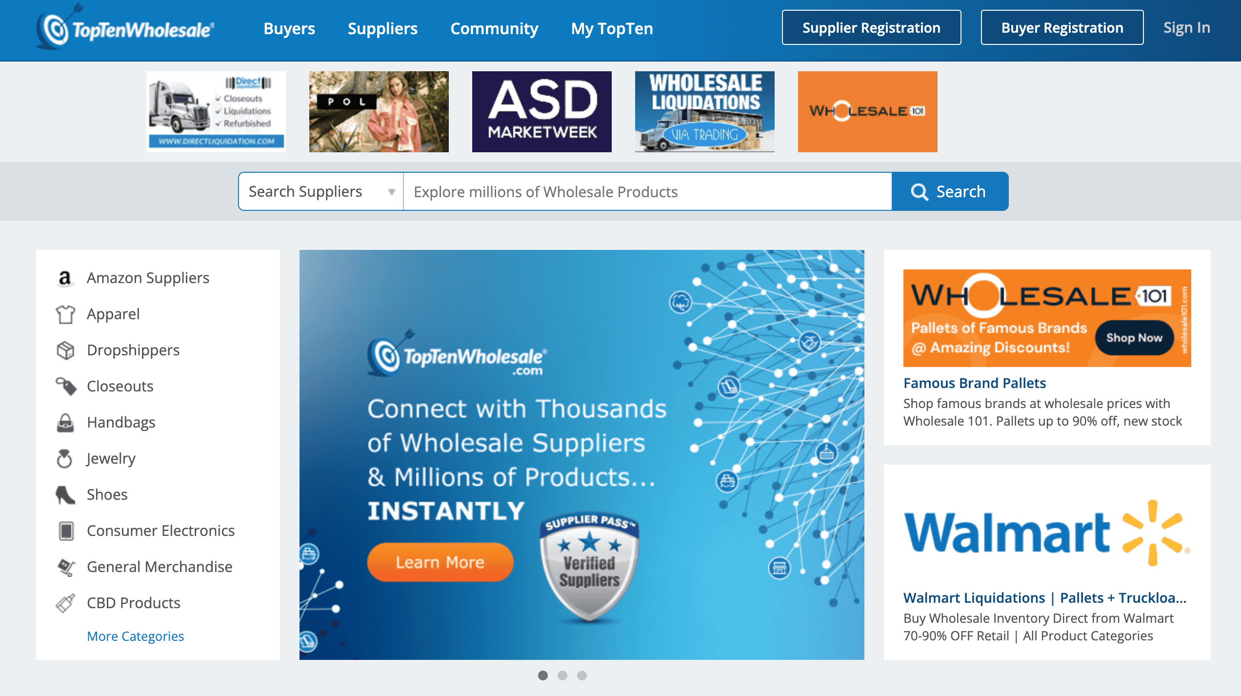 Screenshot TopTenWholesale