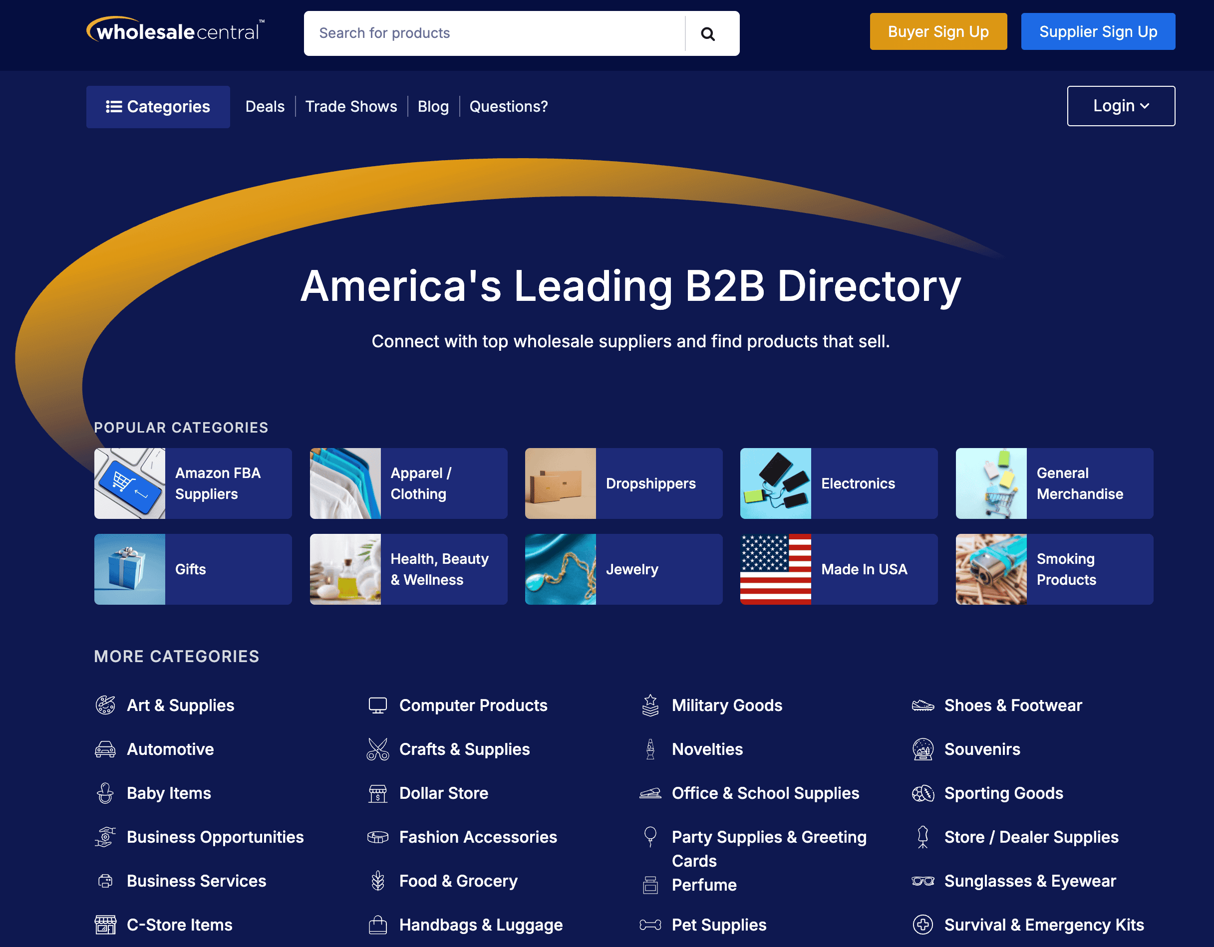 Wholesale Central Screenshot