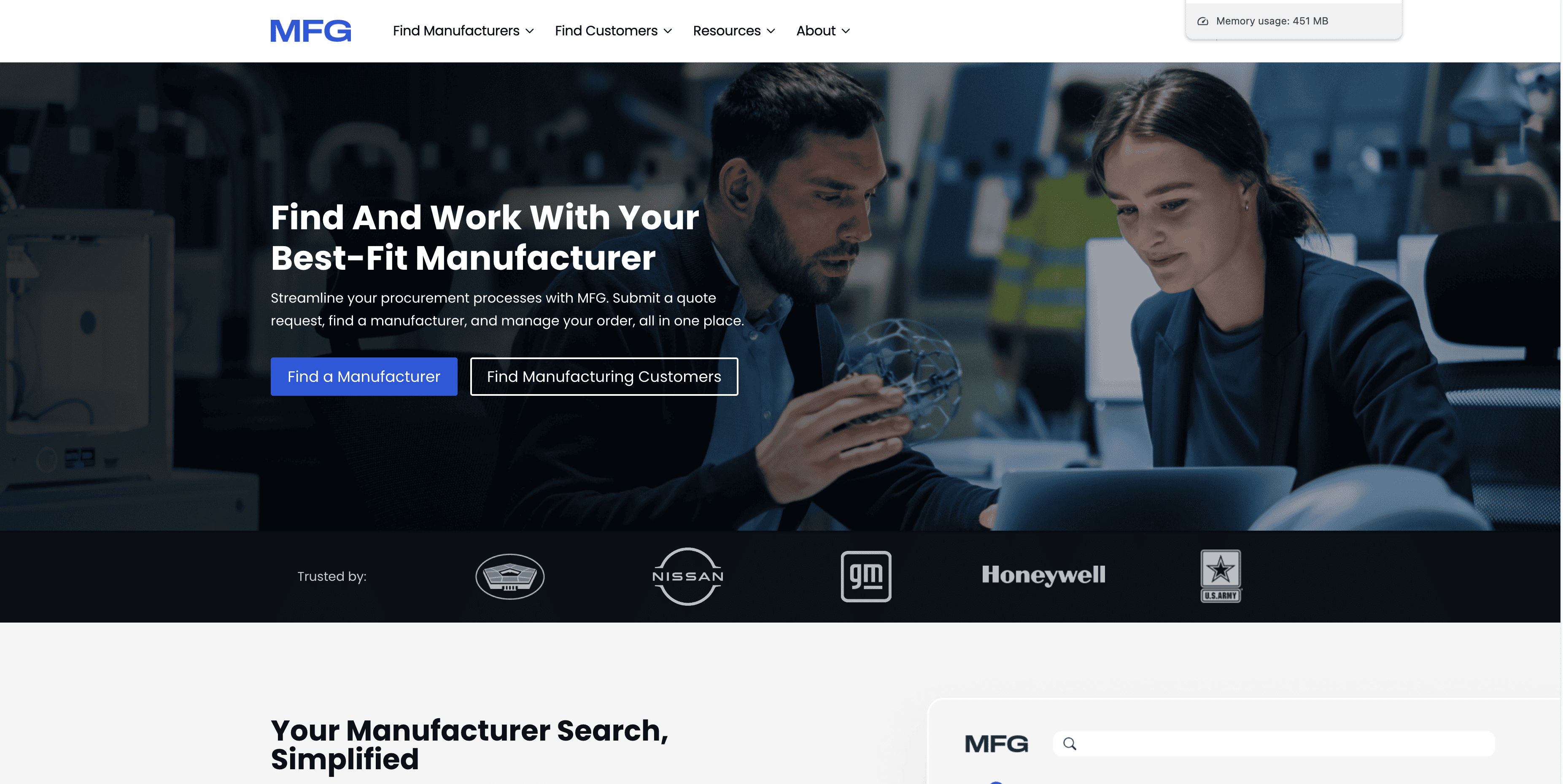 Capture d'écran MFG
