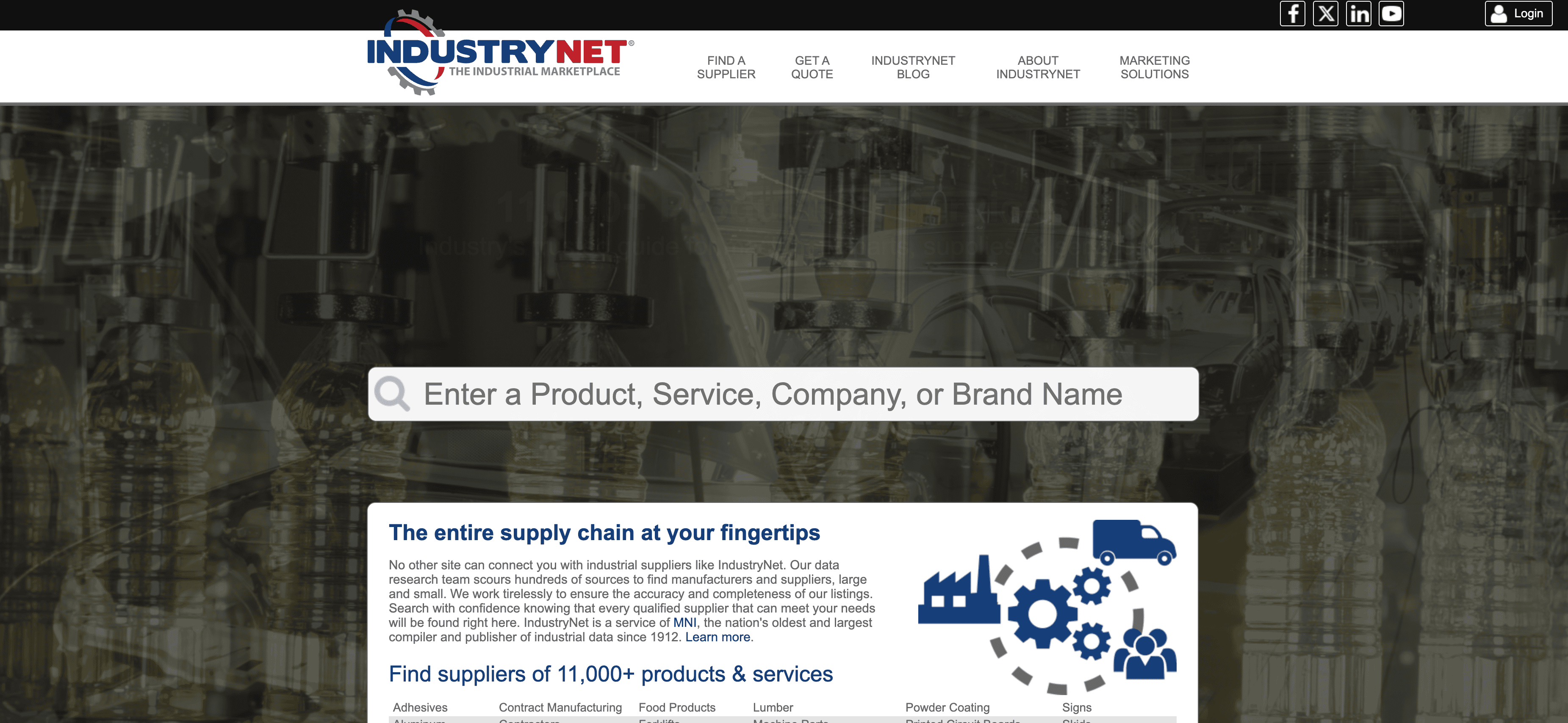 IndustryNet Screenshot