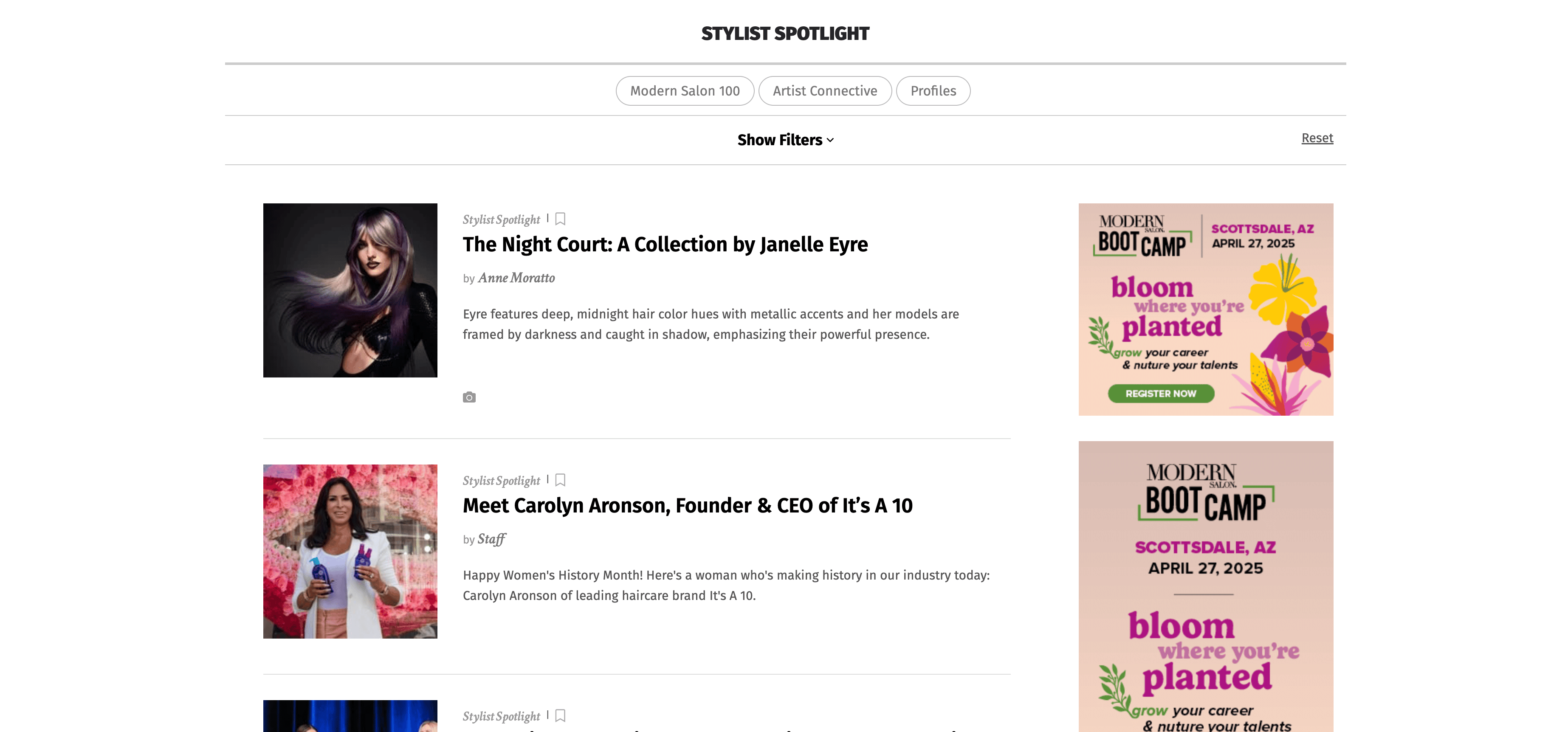Stylist Spotlight Screenshot