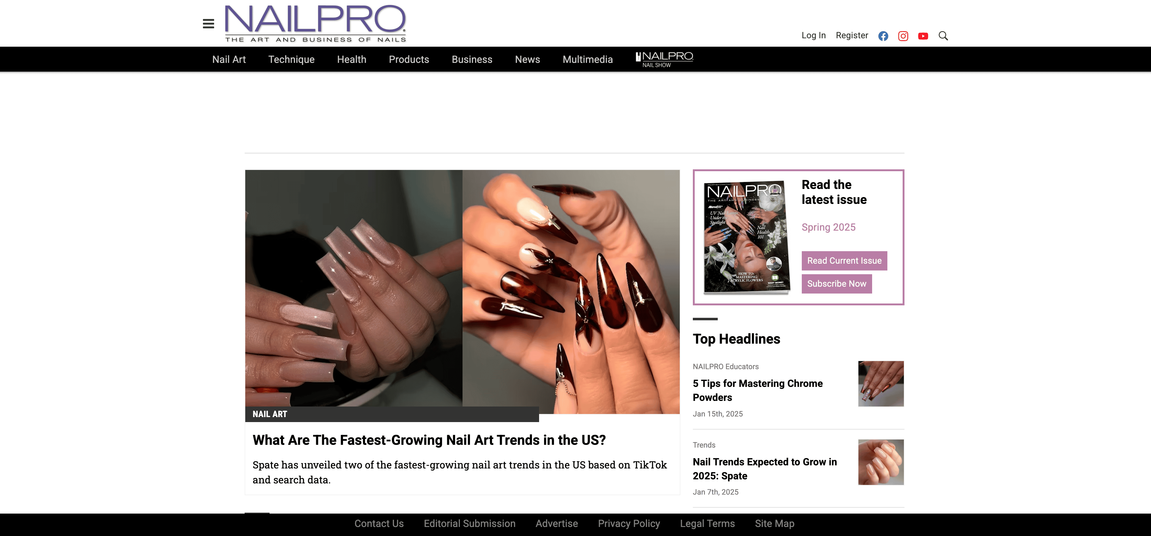 NAILPRO 目錄截圖