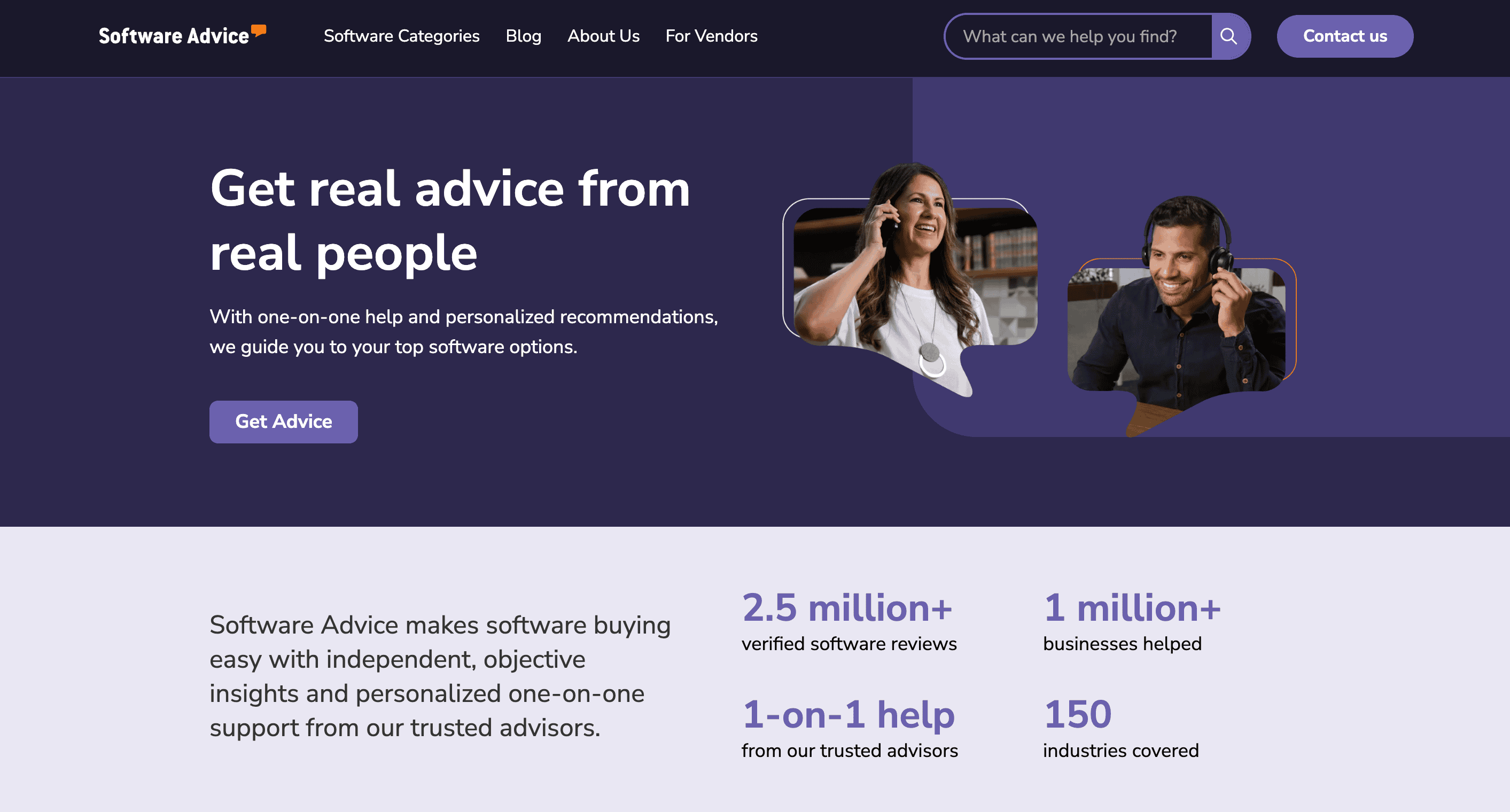 Software Advice Screenshot