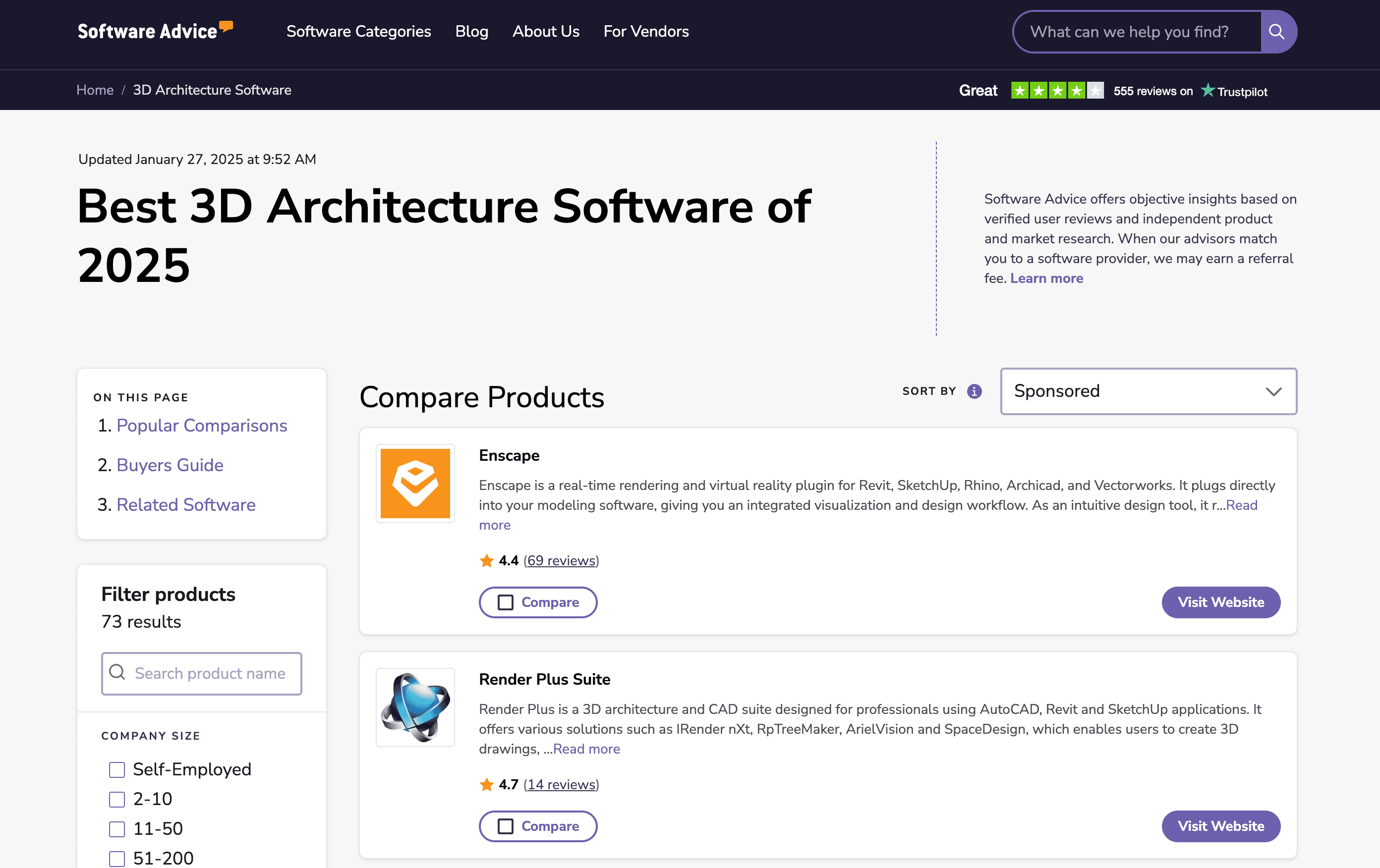 Software Search Result Screenshot