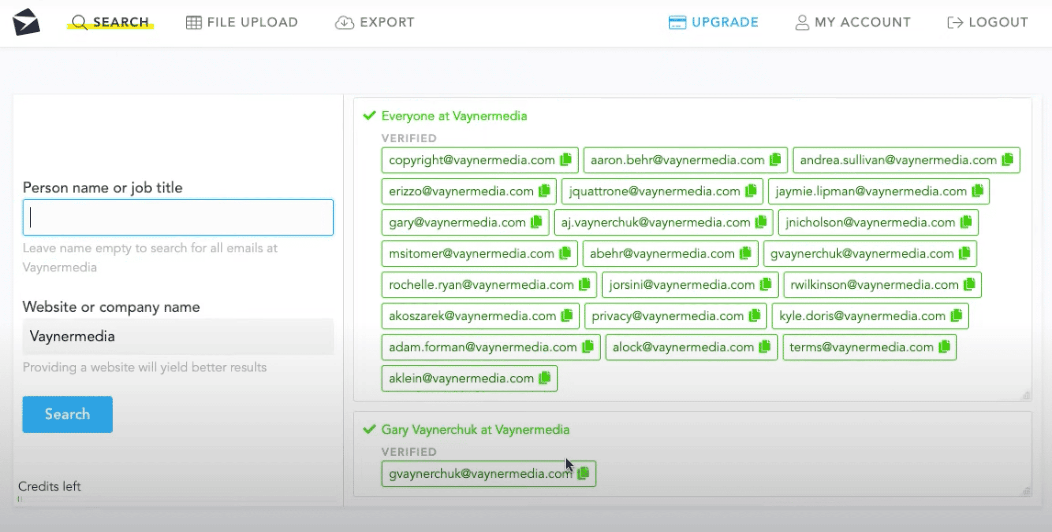 Captura de pantalla de extracción