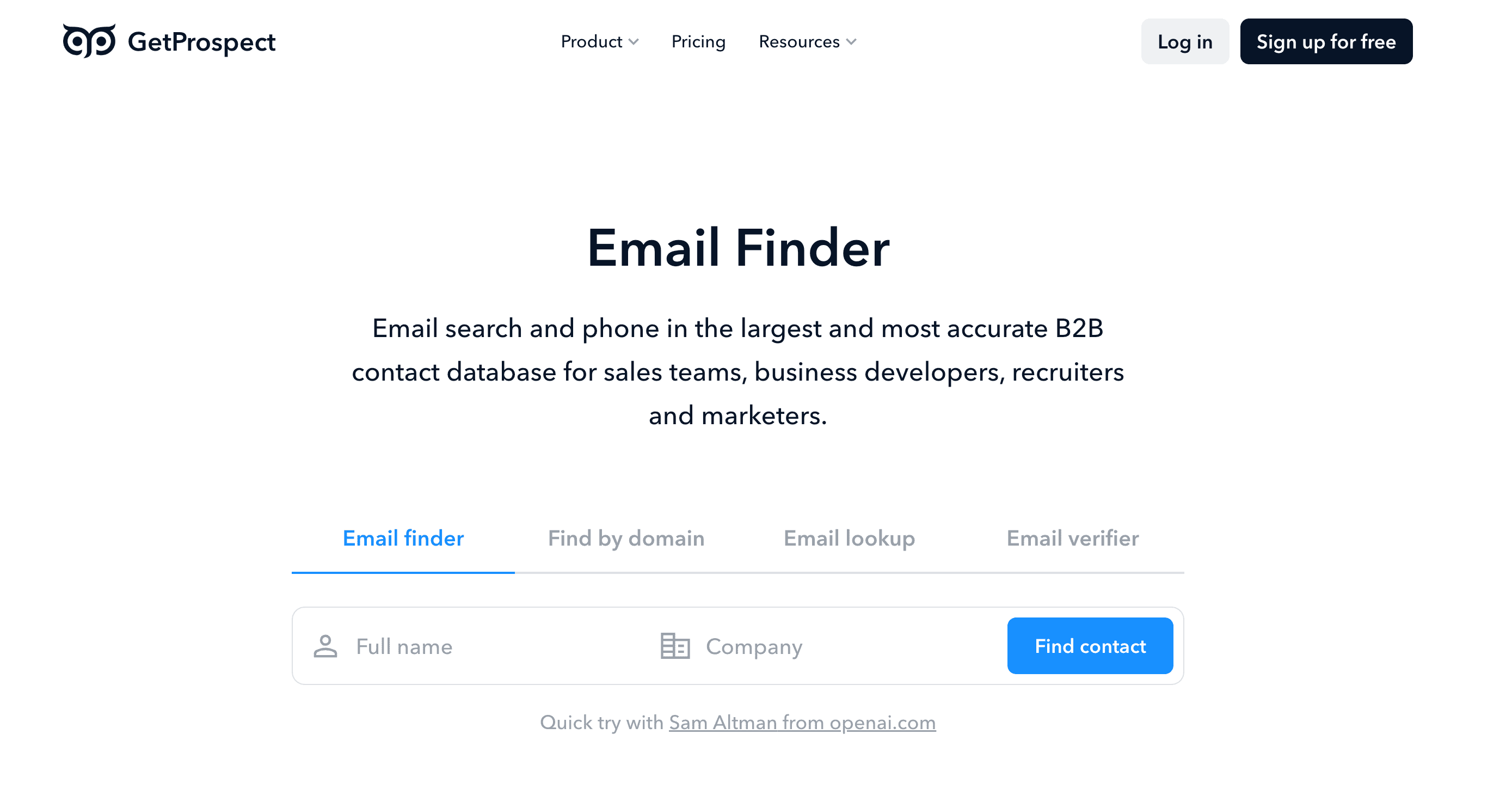 Get Prospect Screenshot