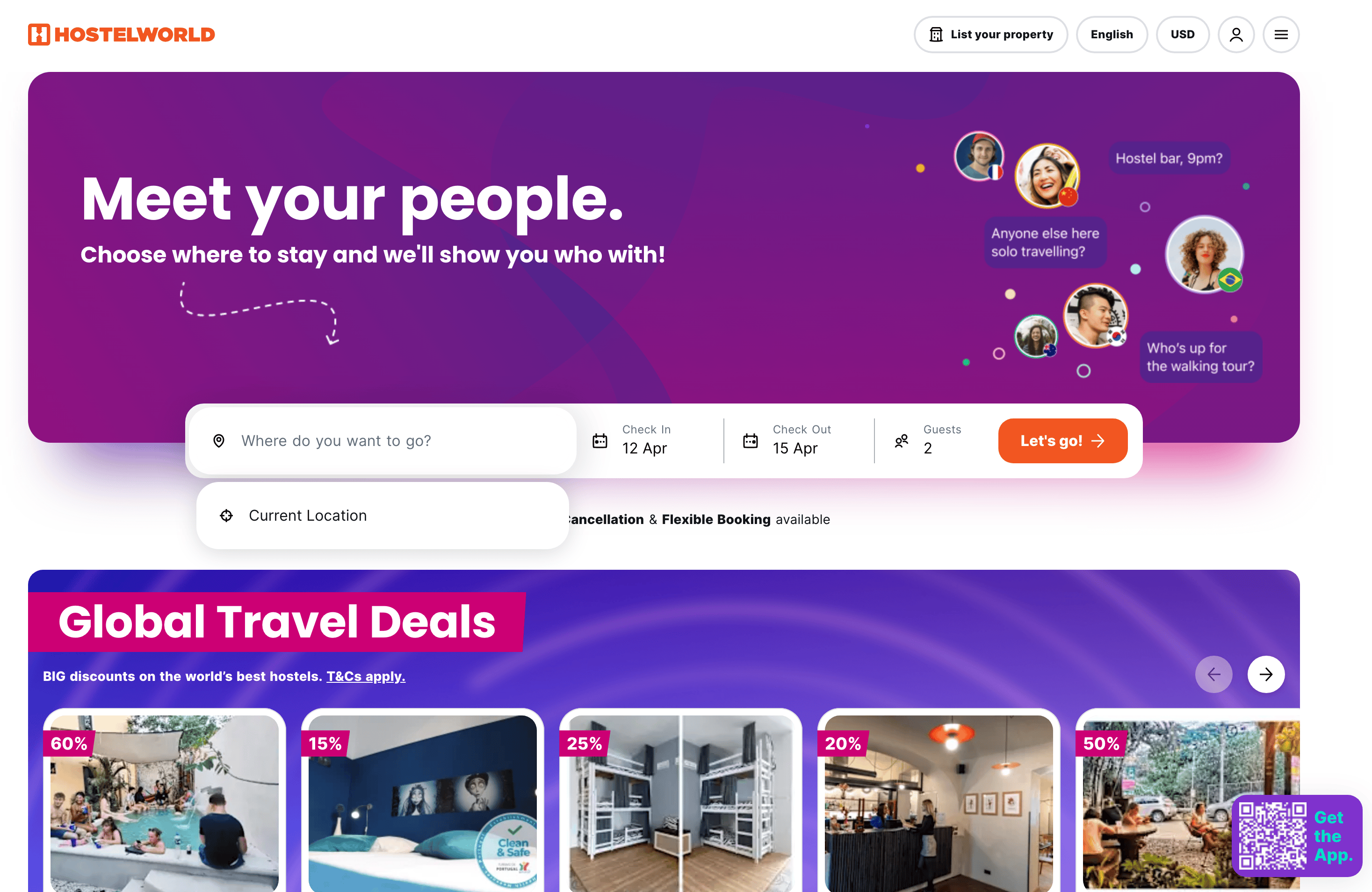Hostelworld 截圖
