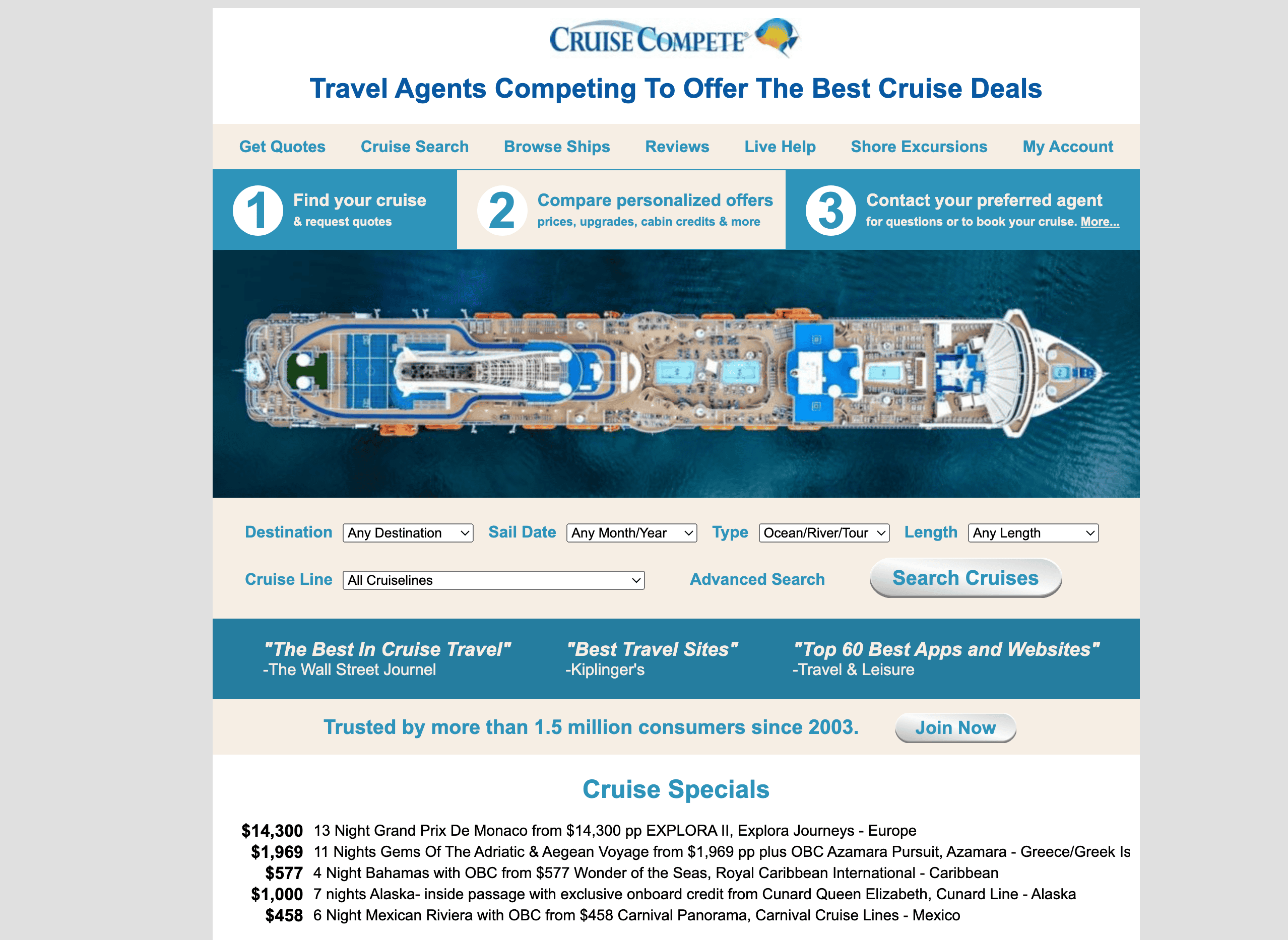 CruiseCompete Screenshot