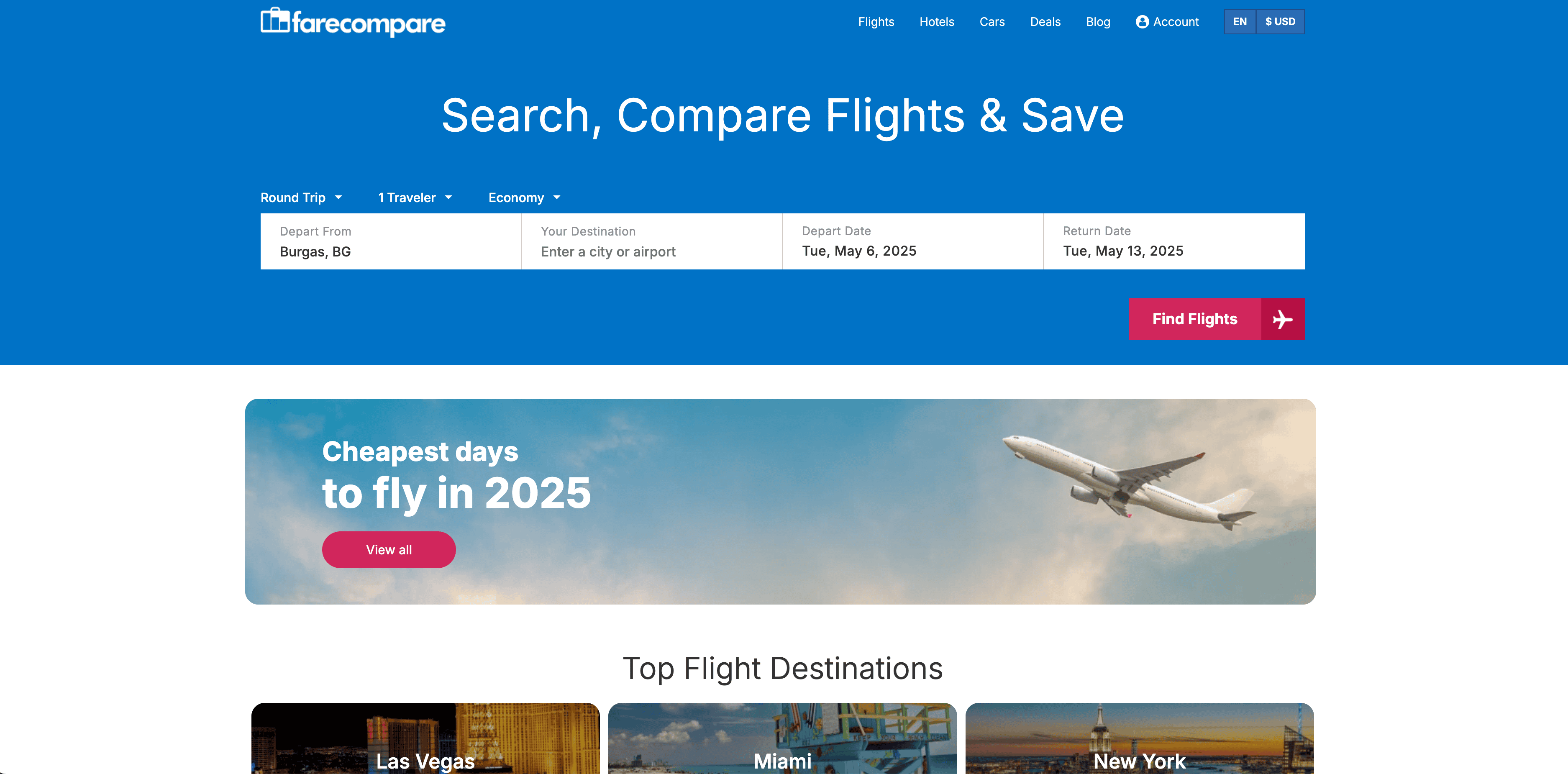 FareCompare Screenshot