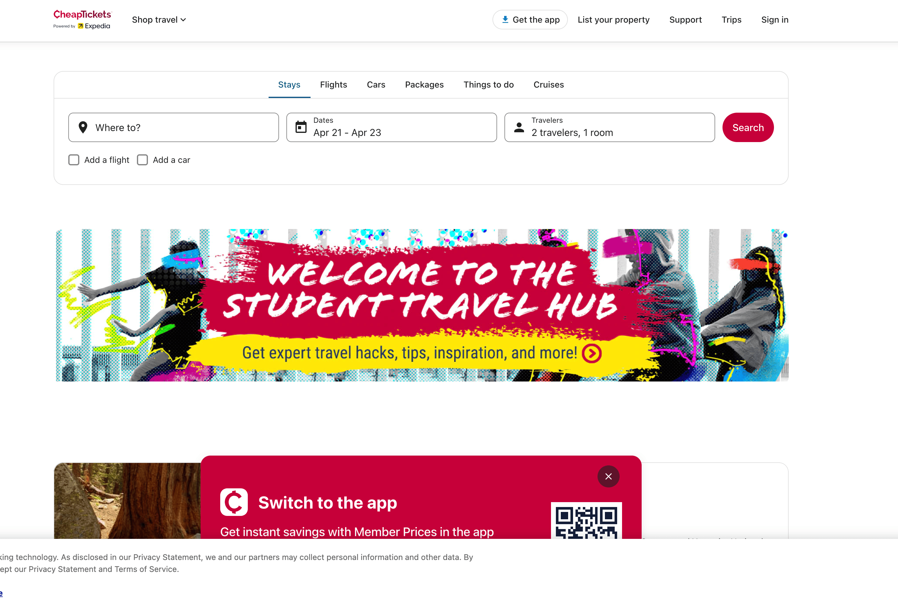 CheapTickets Screenshot