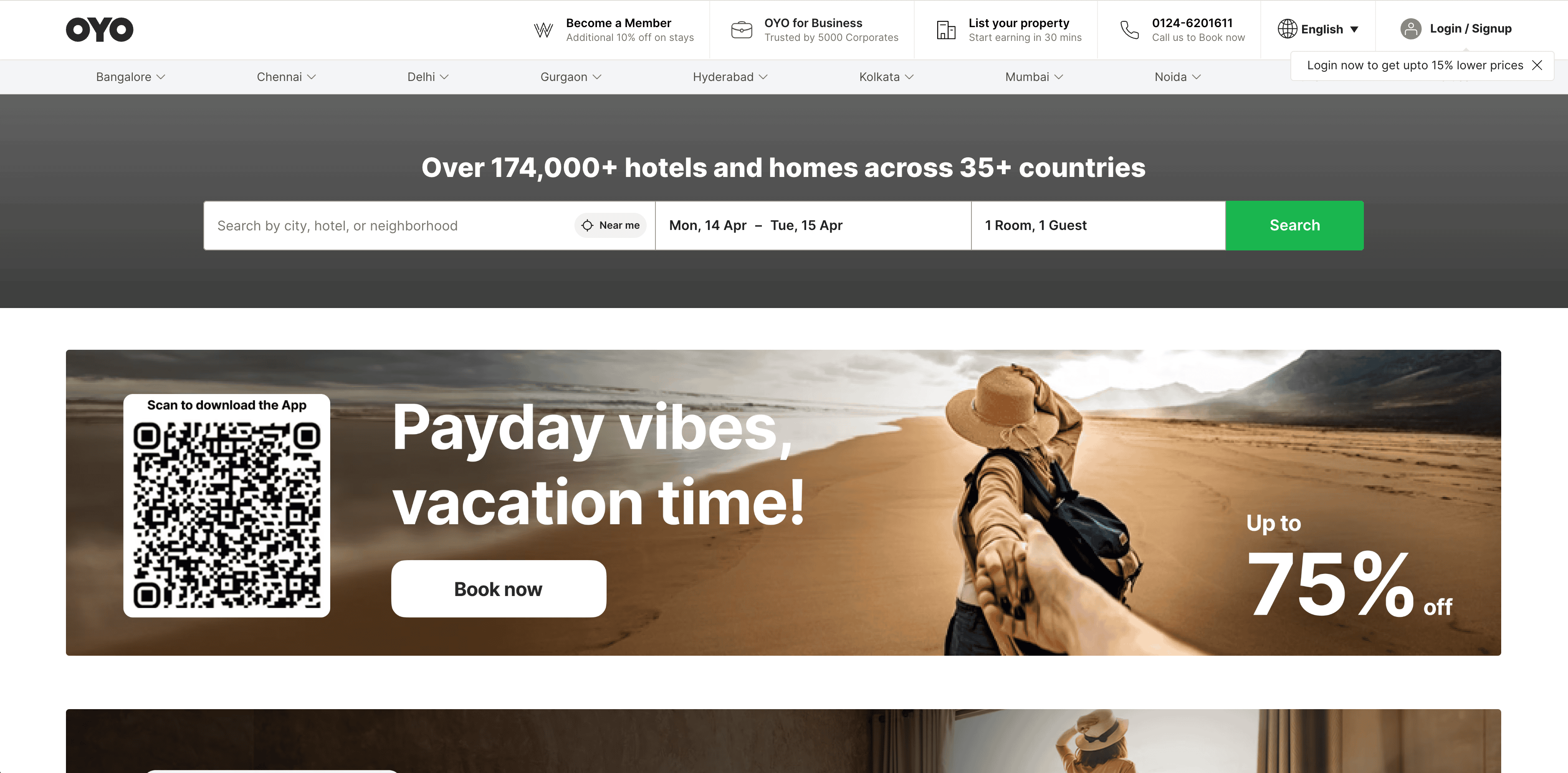 OYO Rooms Screenshot