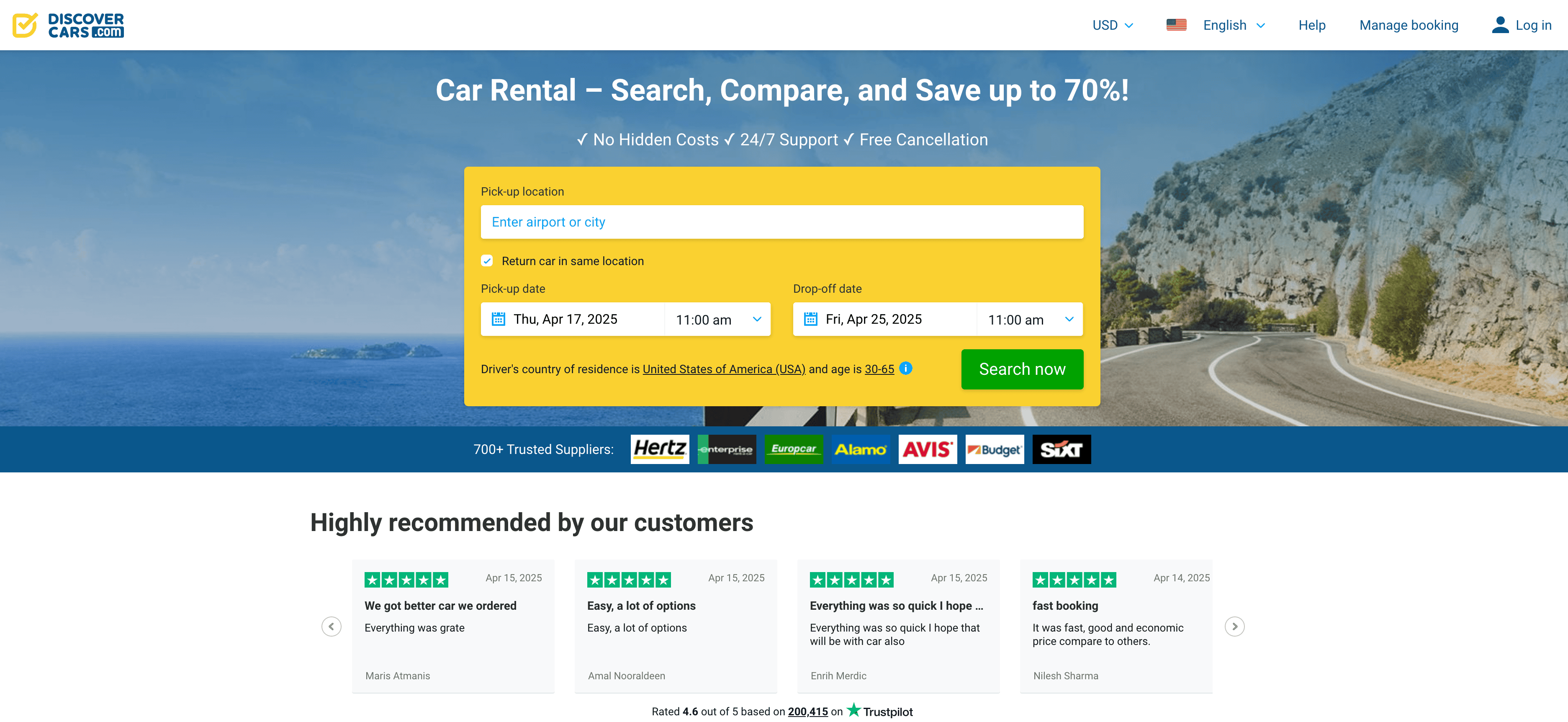 DiscoverCars 截图
