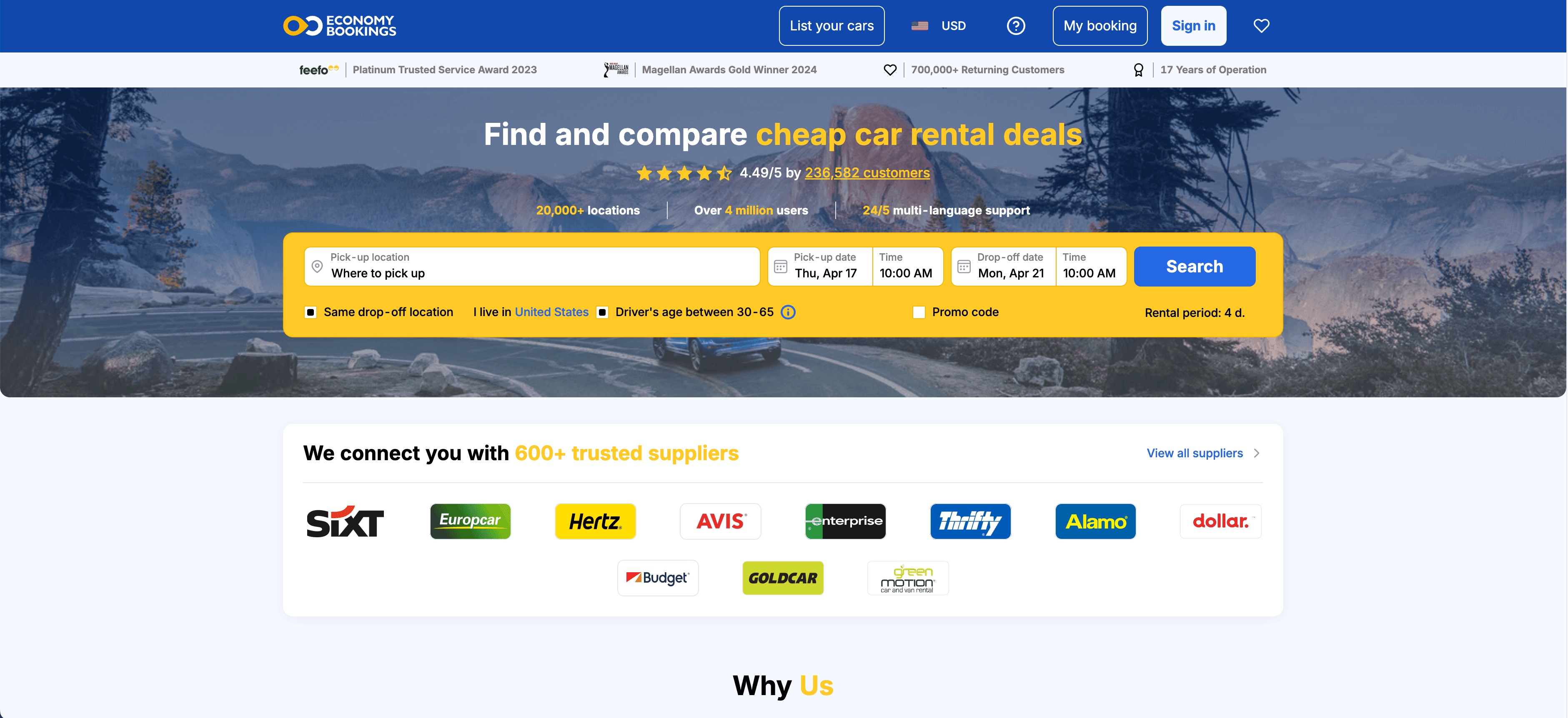 Captura de Tela do EconomyBookings