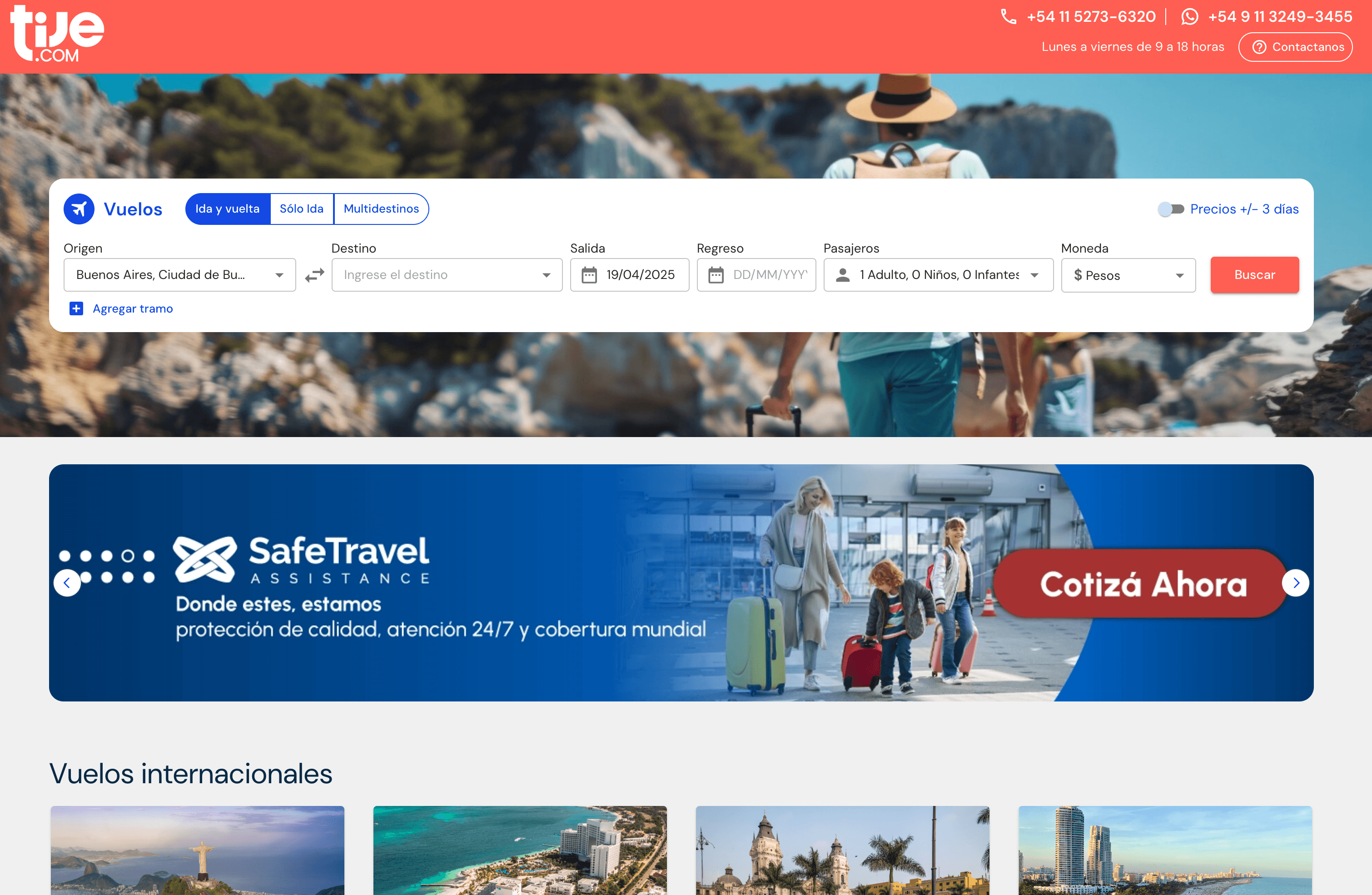 TIJE Website Screenshot