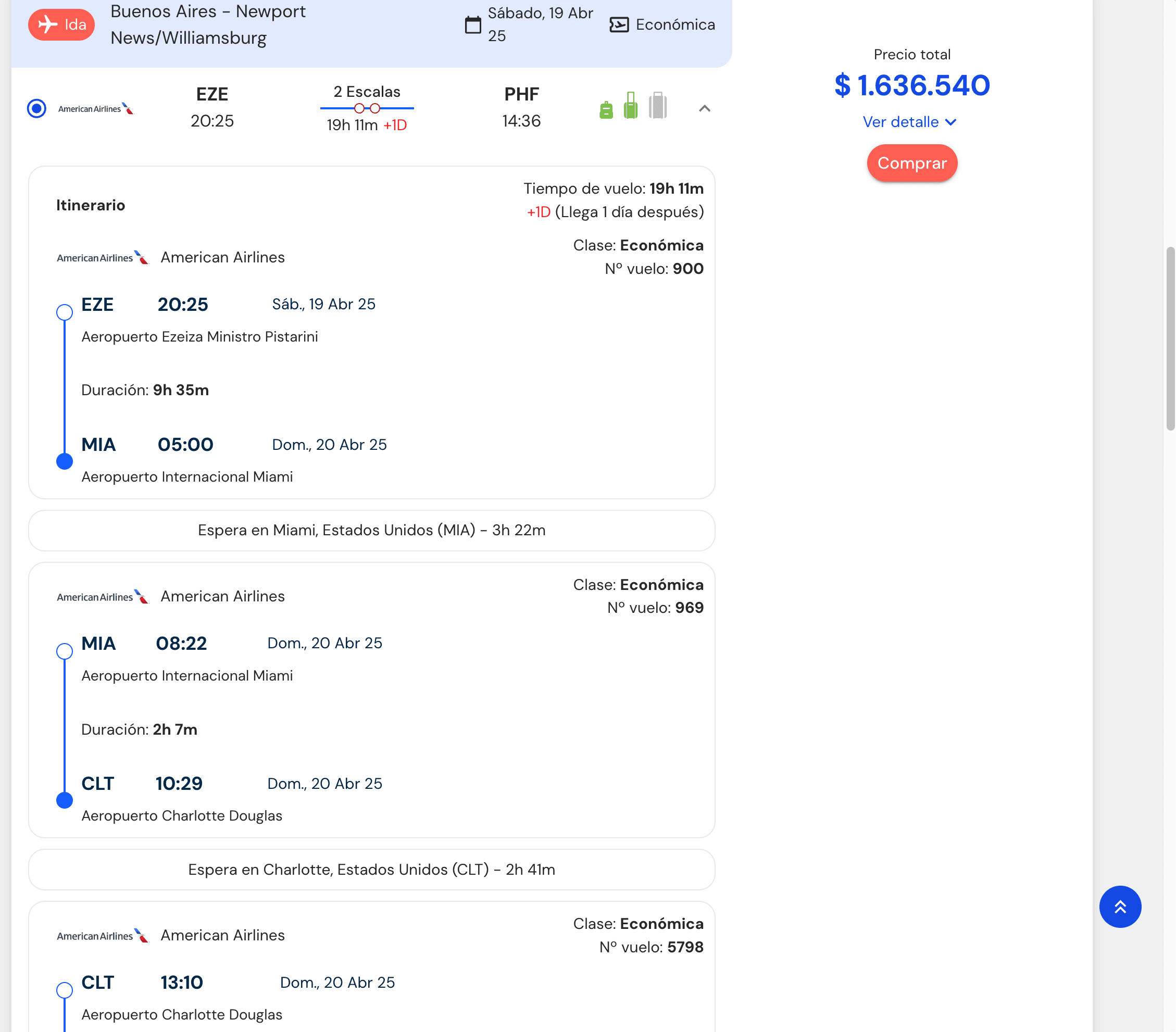 TIJE Flight Details Screenshot