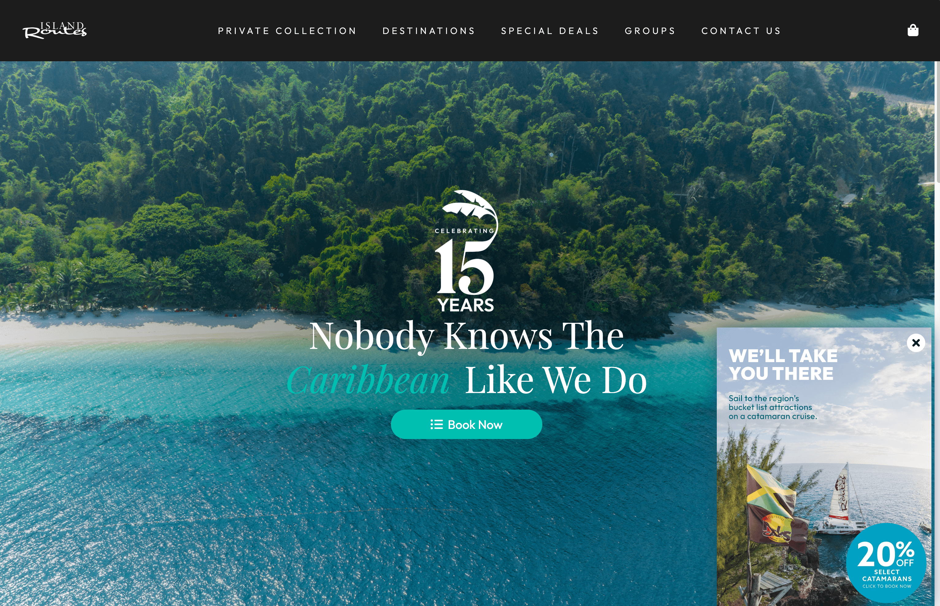 Island Routes Website Screenshot