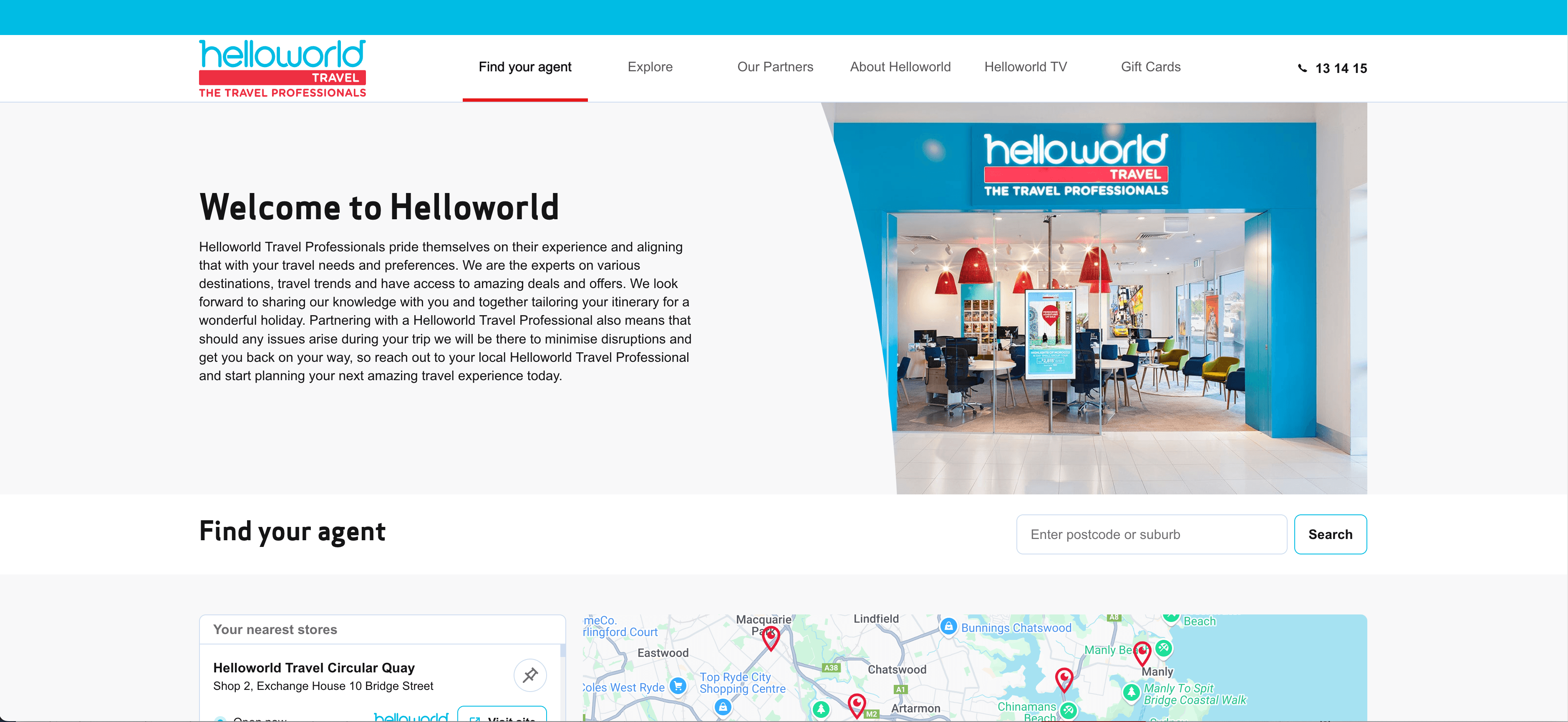 Helloworld Travel Homepage