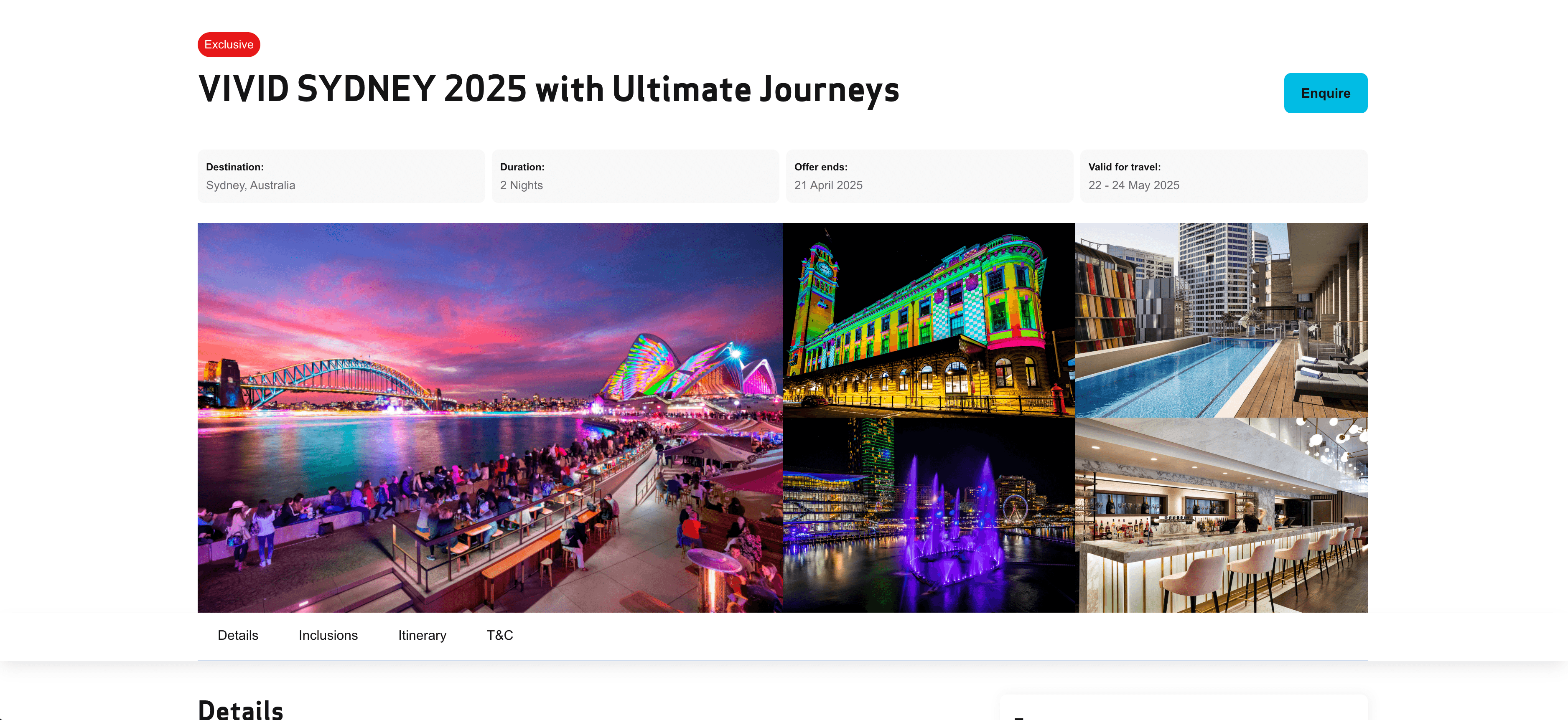 Deal Details Page