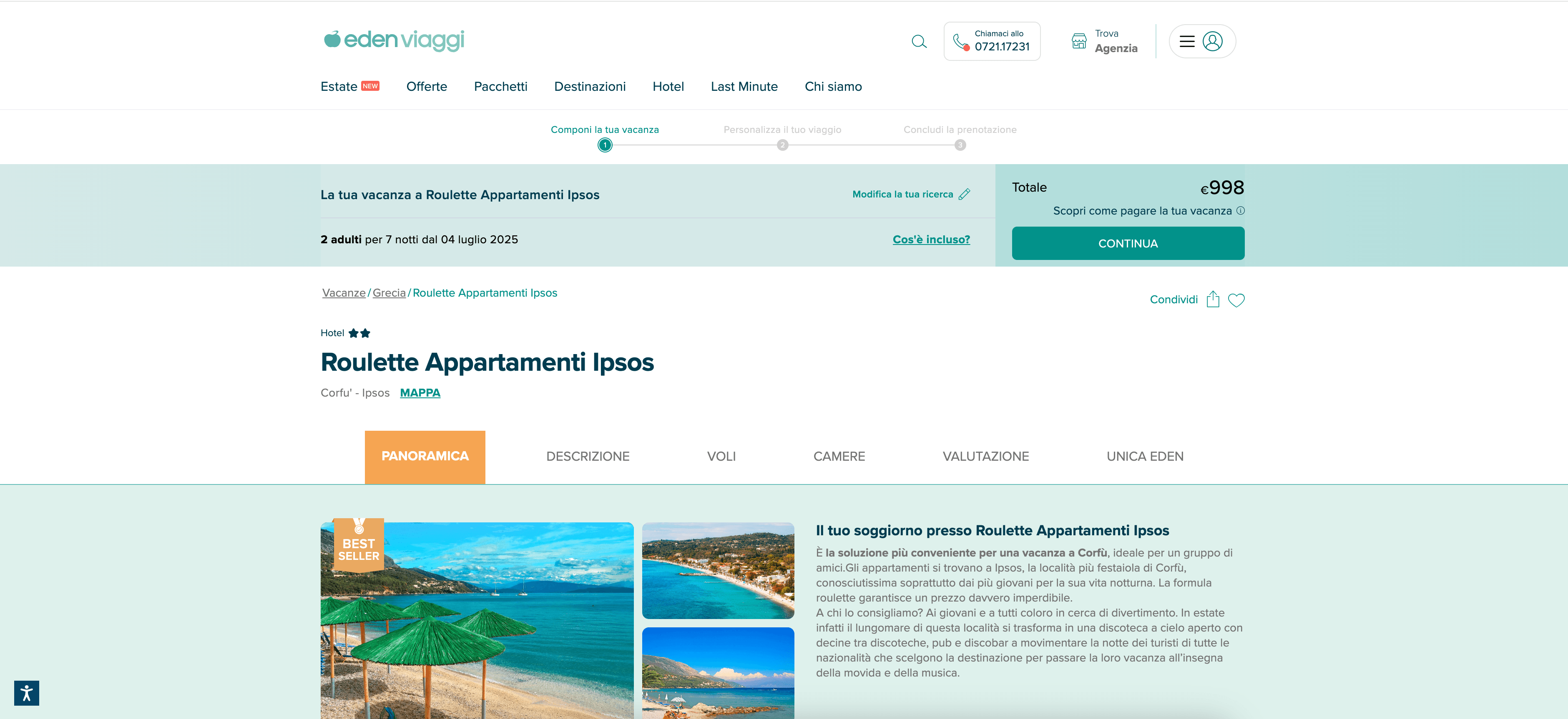 Eden Viaggi Hotel Details