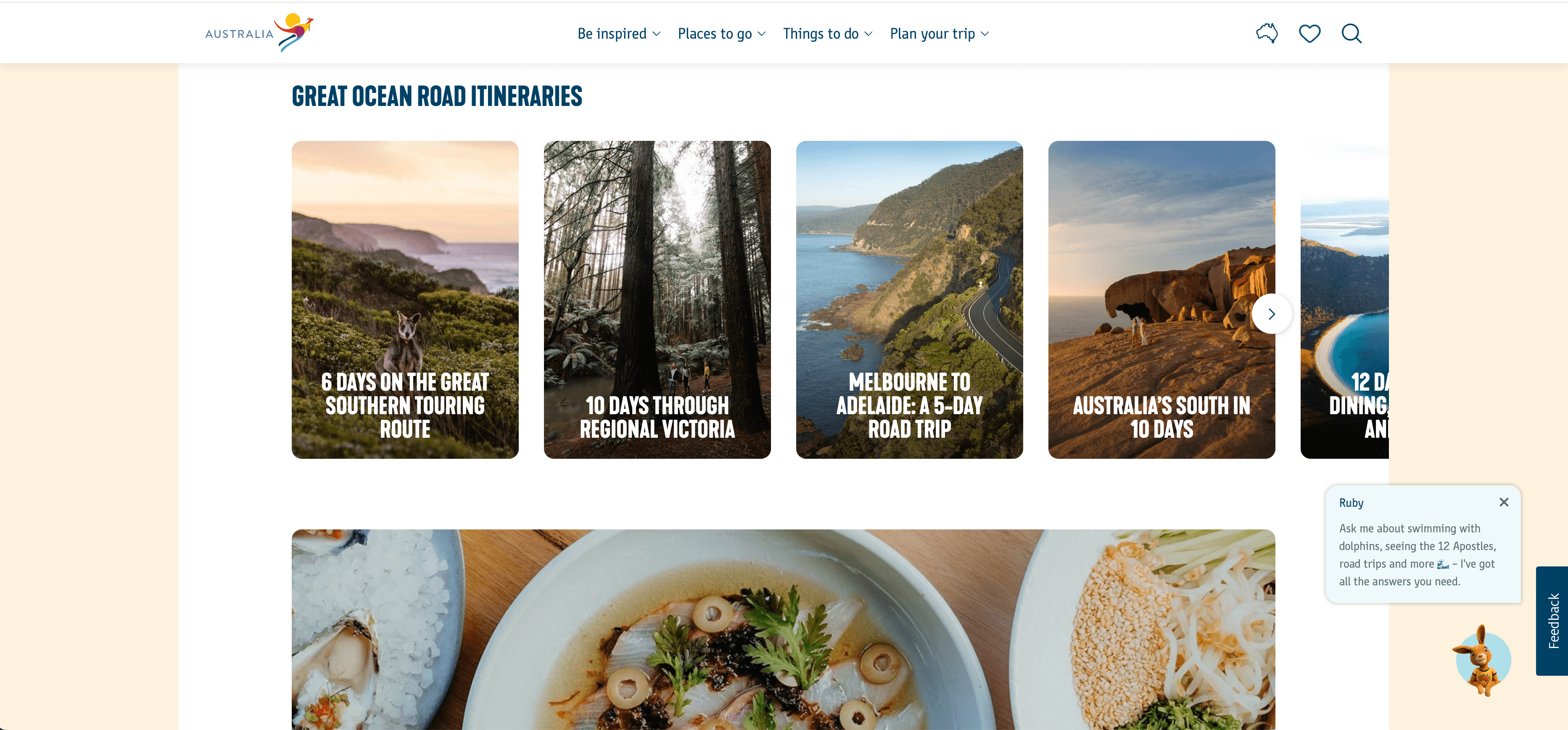 Tourism Australia Destination Guide Screenshot
