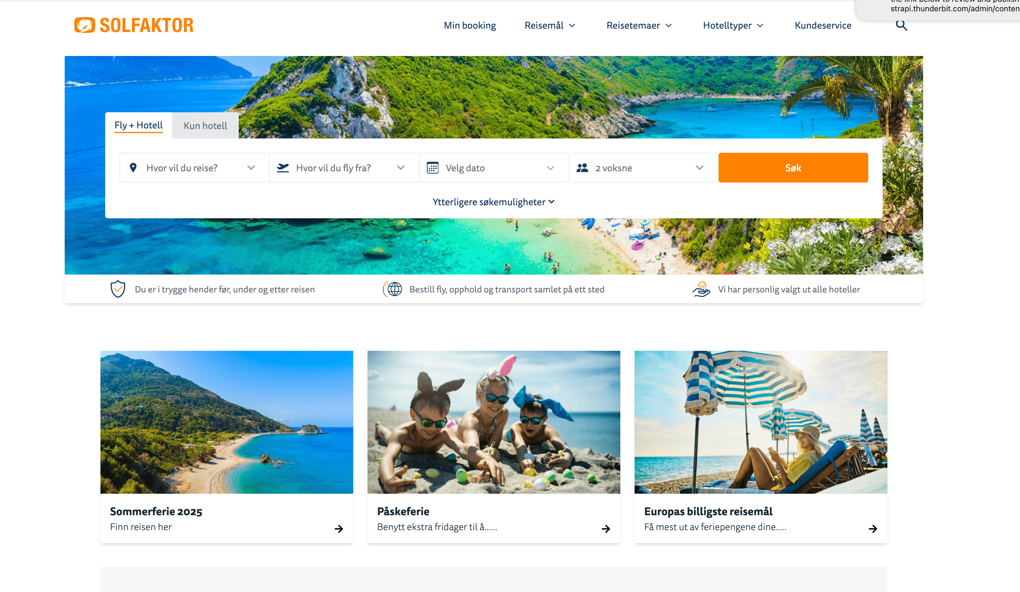 Solfaktor Website Screenshot