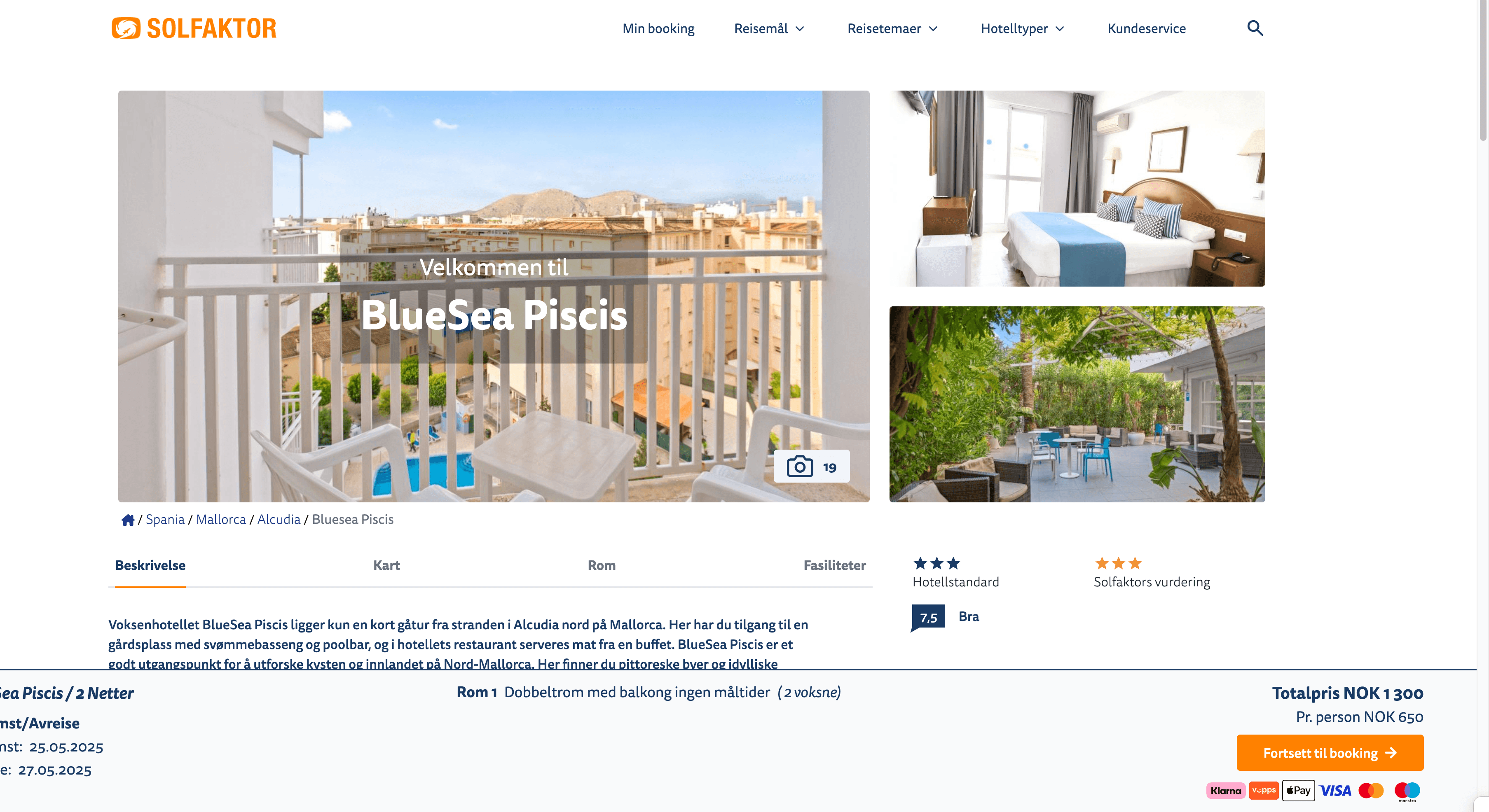 Solfaktor Hotel Details Screenshot