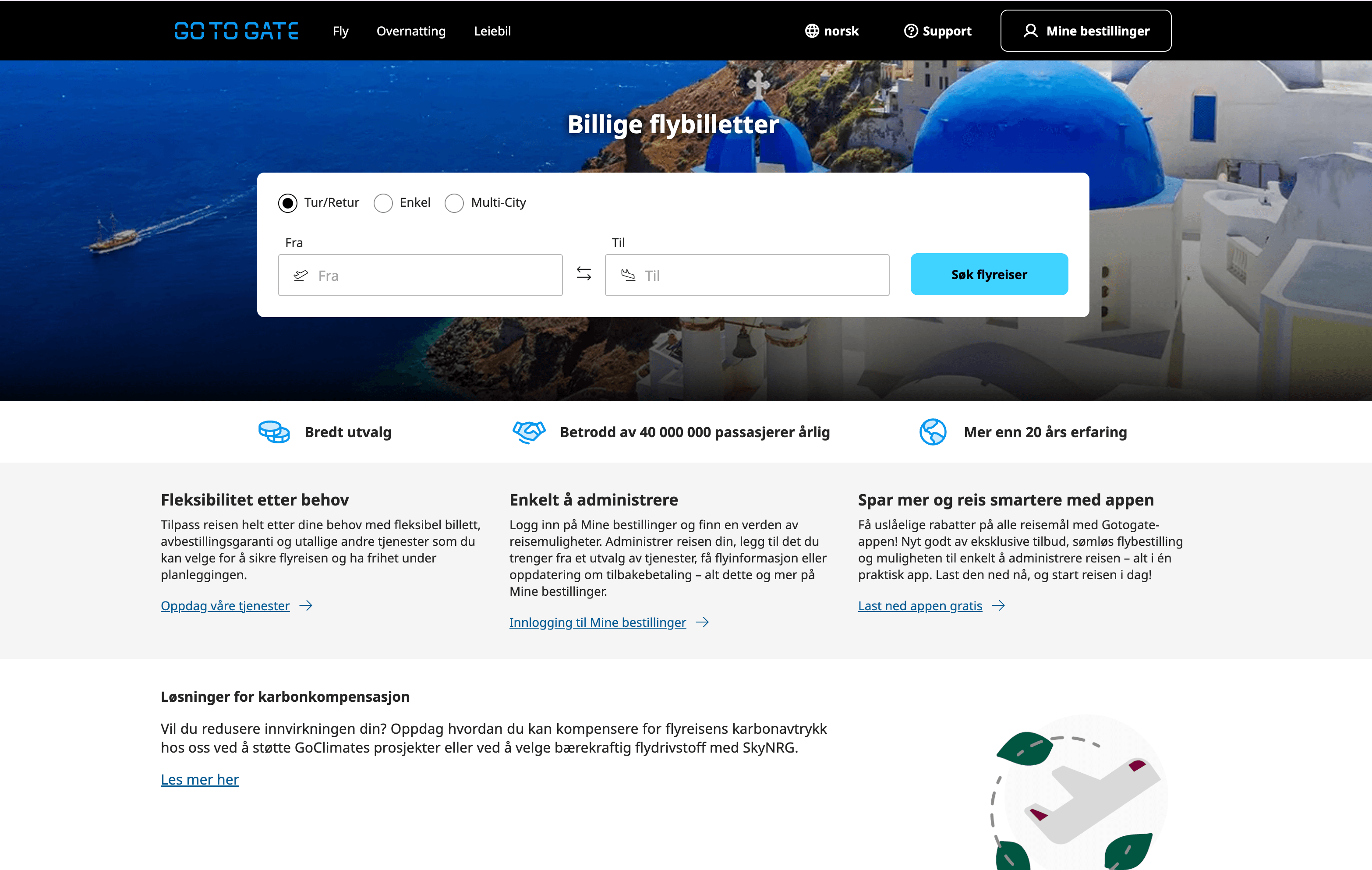 Gotogate Homepage Screenshot