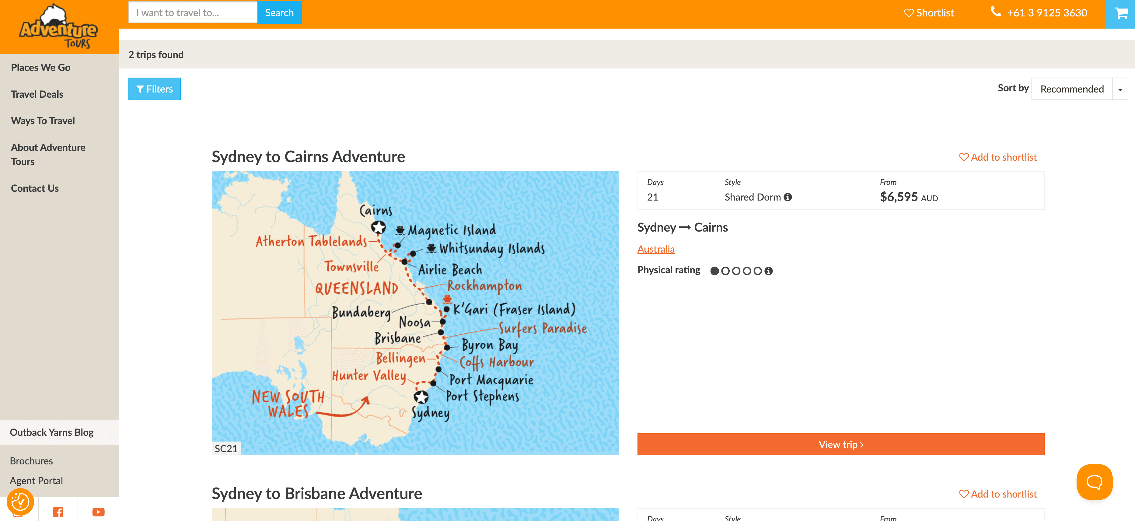 Adventure Tours Australia Search Results