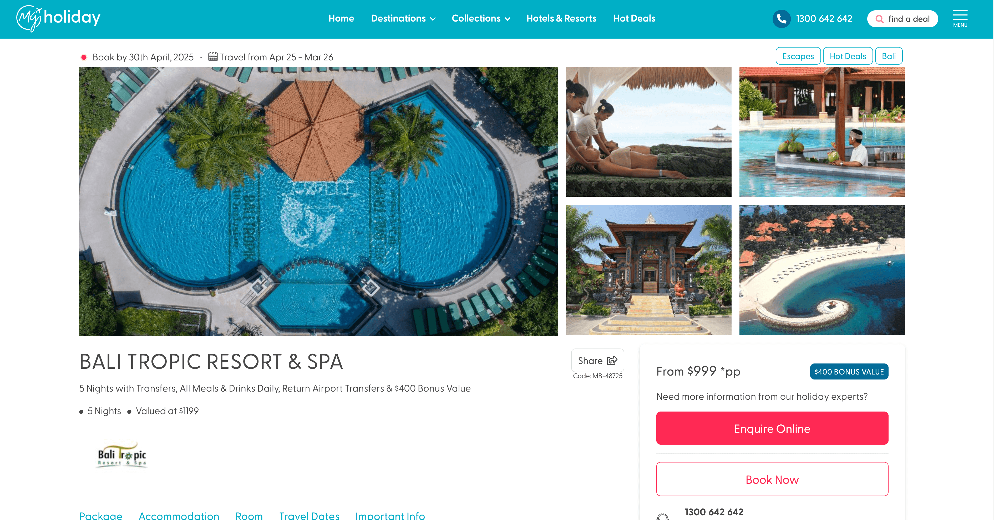 Deal Details Page Screenshot