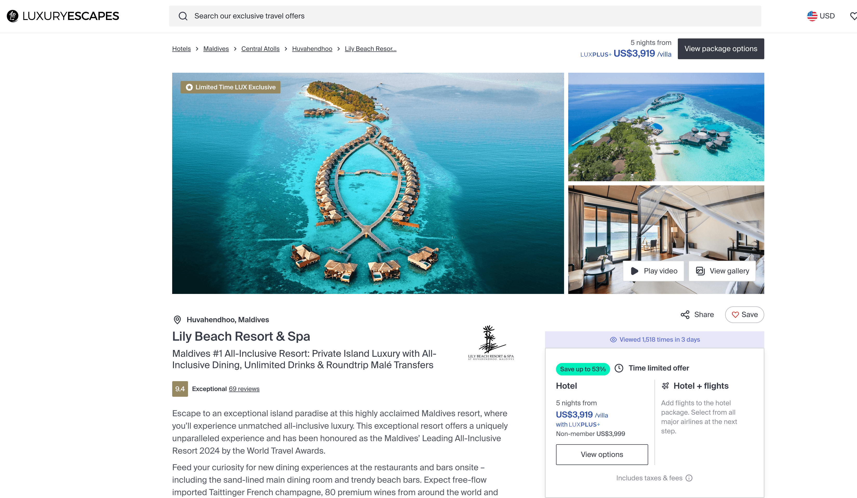 Deal Details Page