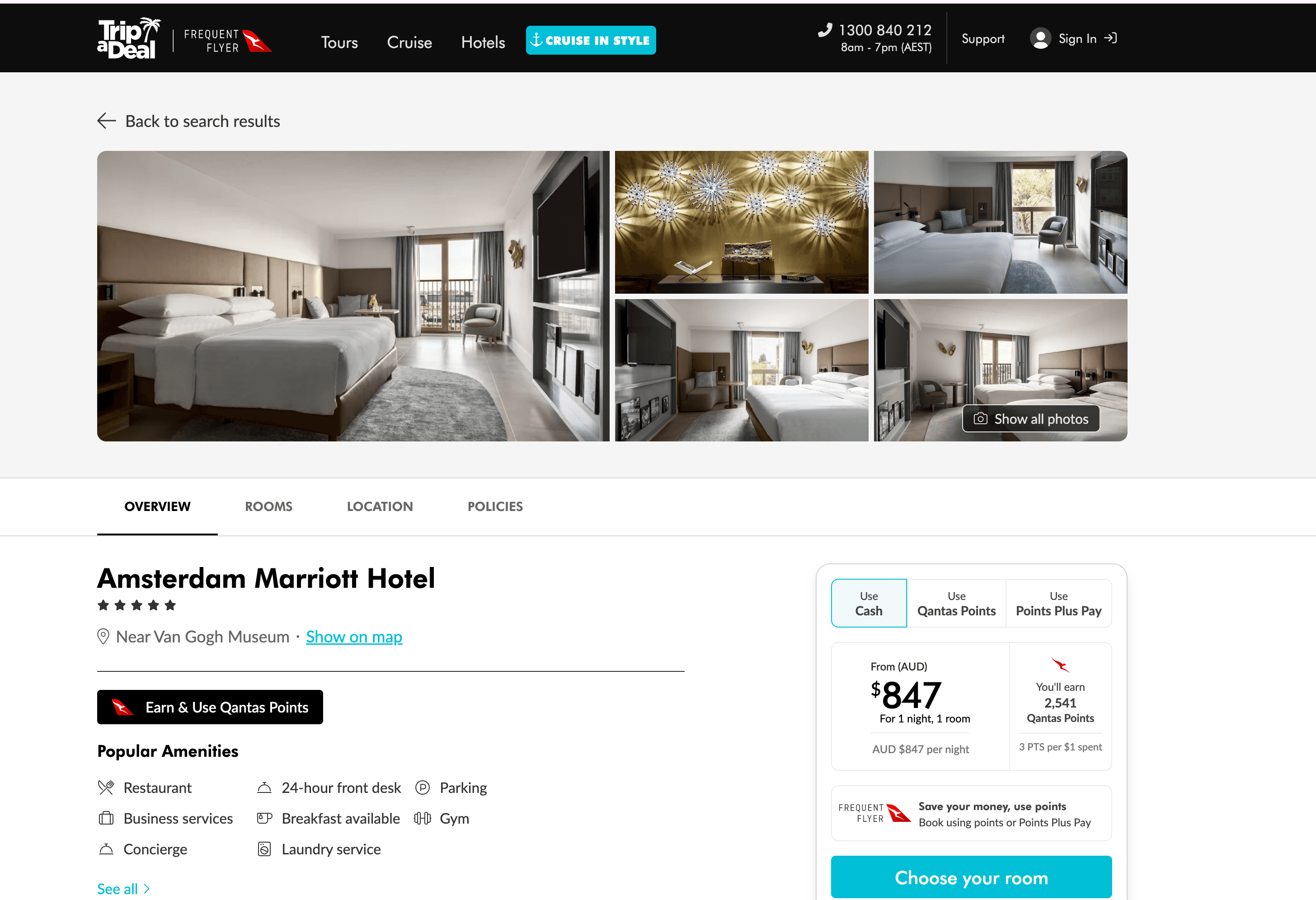 TripADeal Hotel Details Screenshot