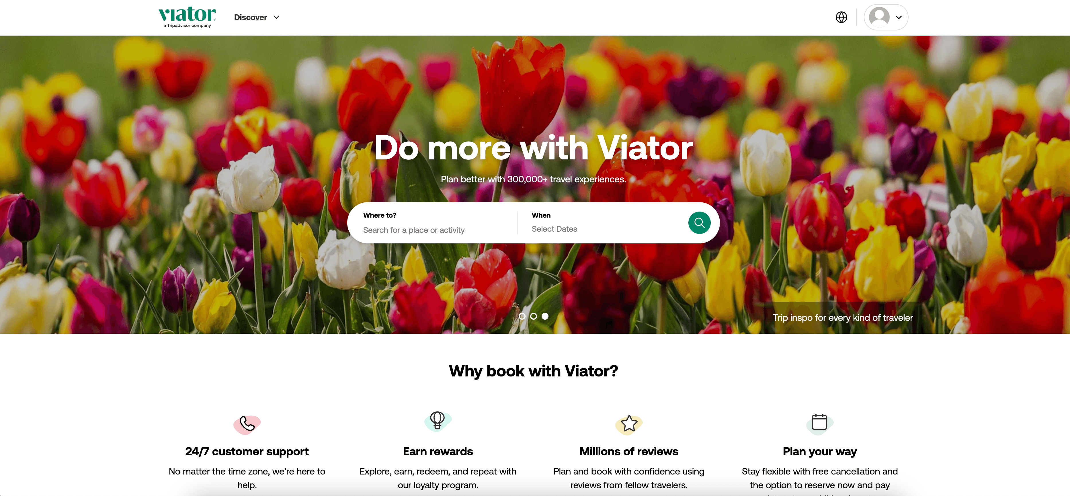 Viator Australia Homepage