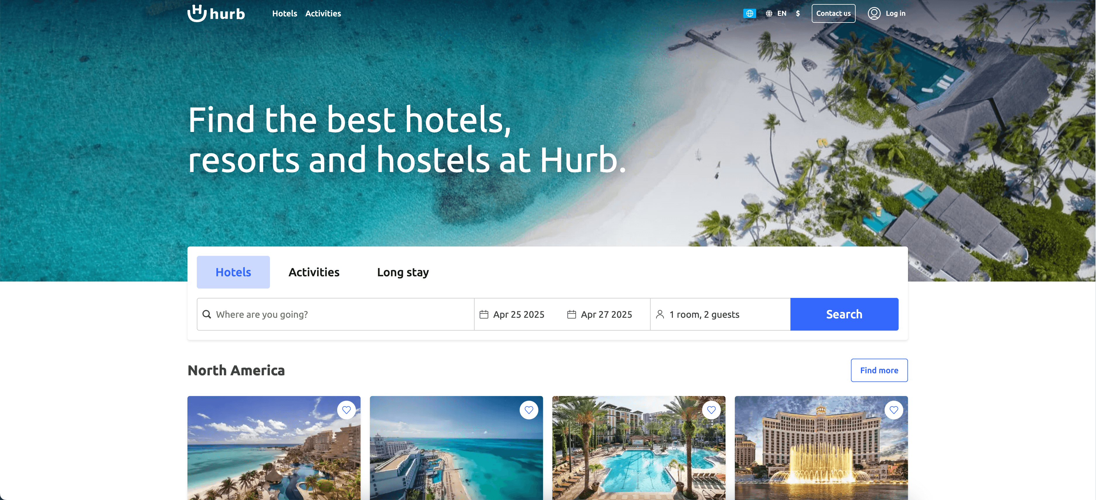 Hurb Website Screenshot
