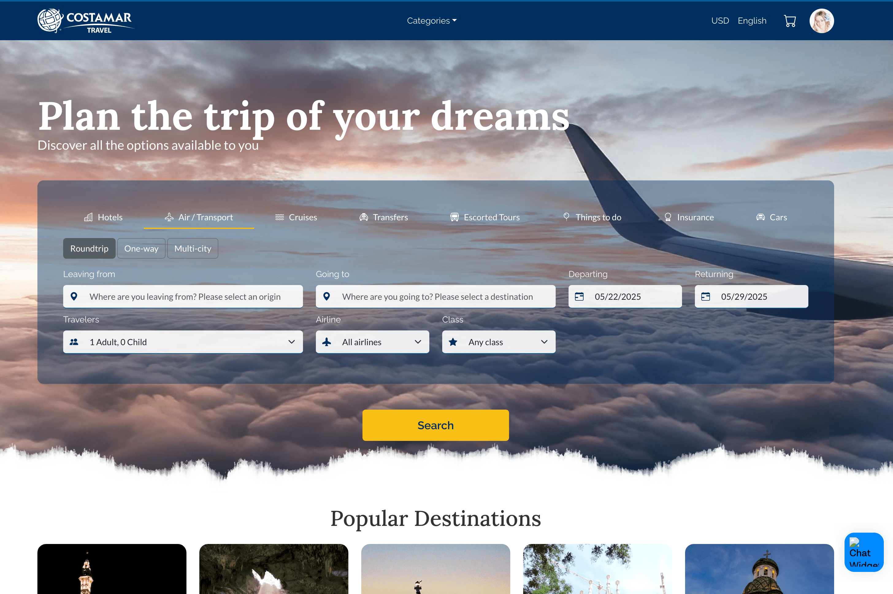 Costamar Website Screenshot