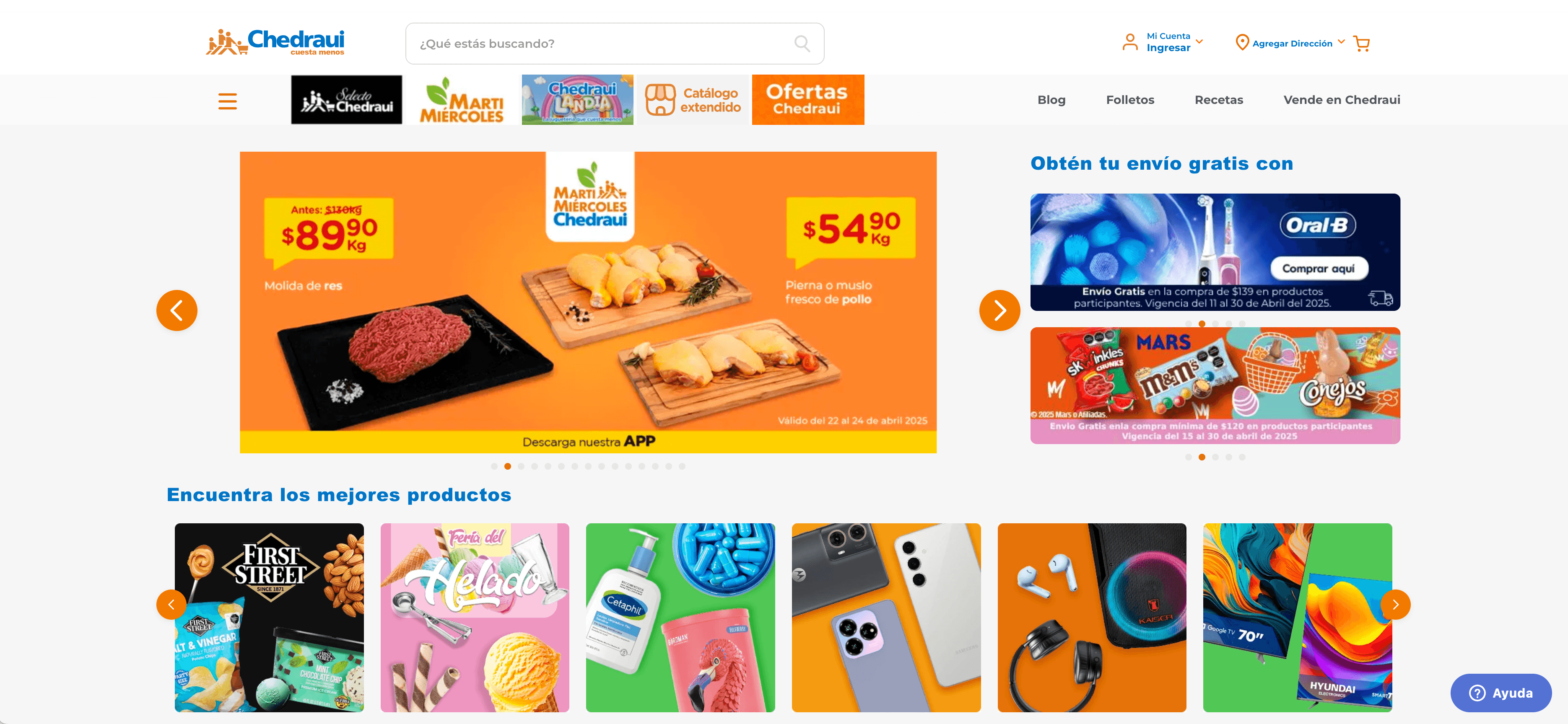 Chedraui Website Screenshot