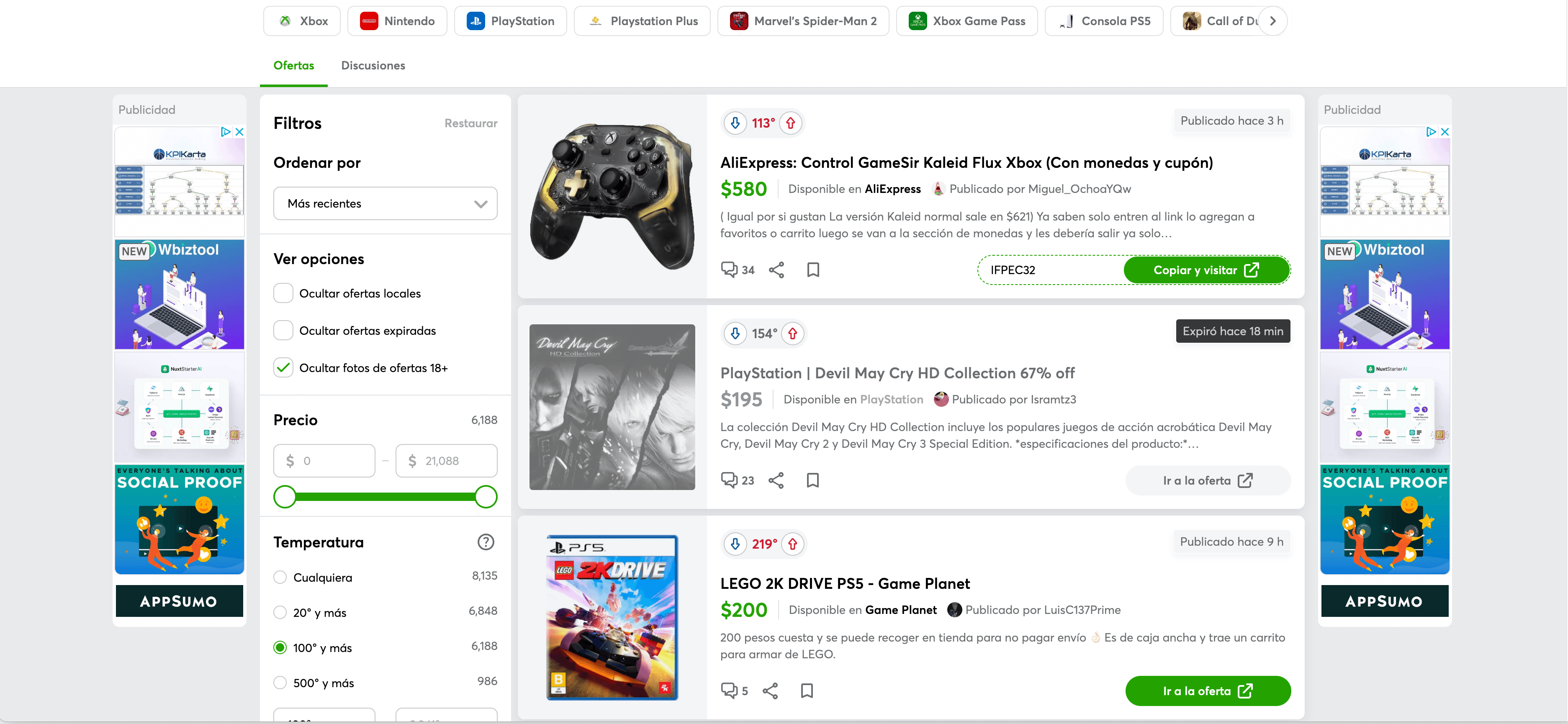 PromoDescuentos Product Listing