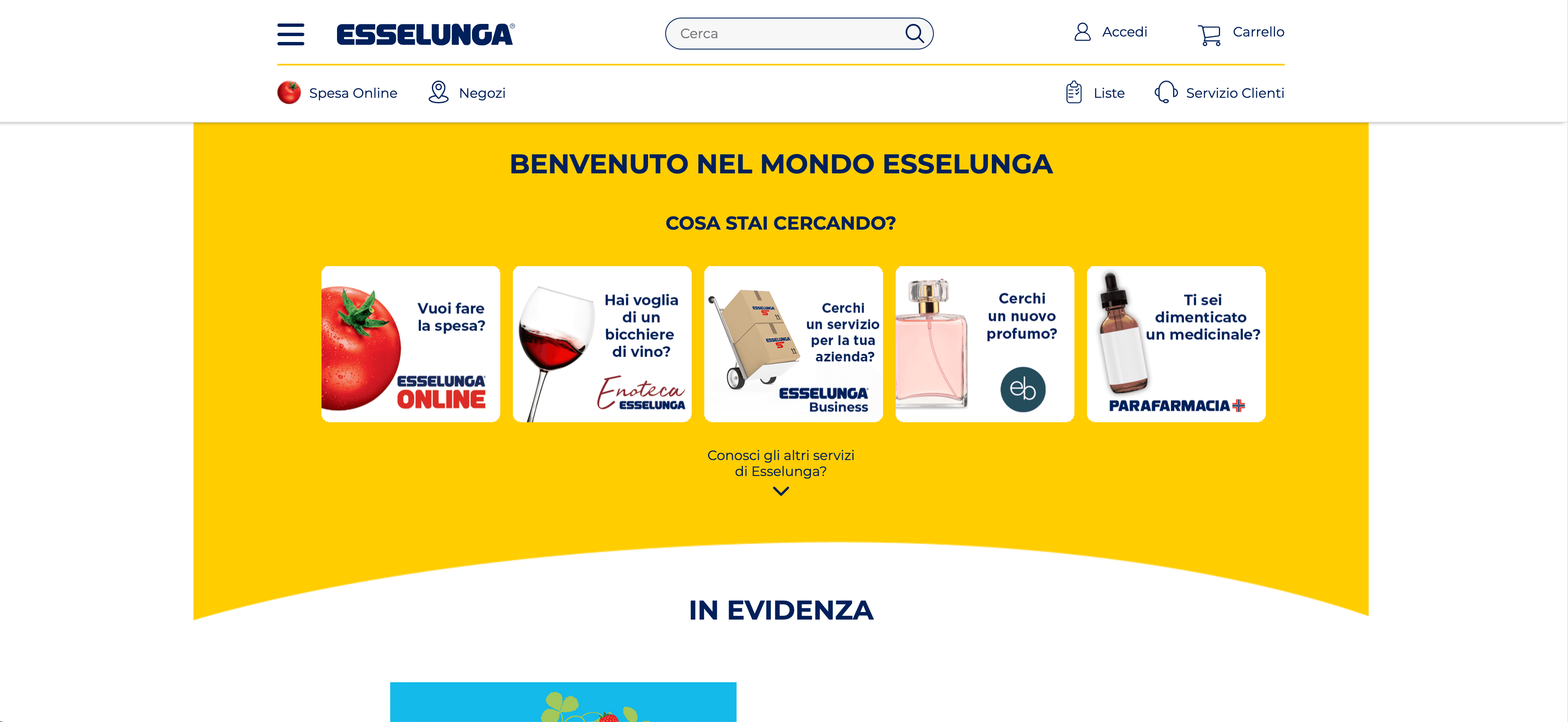 Esselunga Website Screenshot